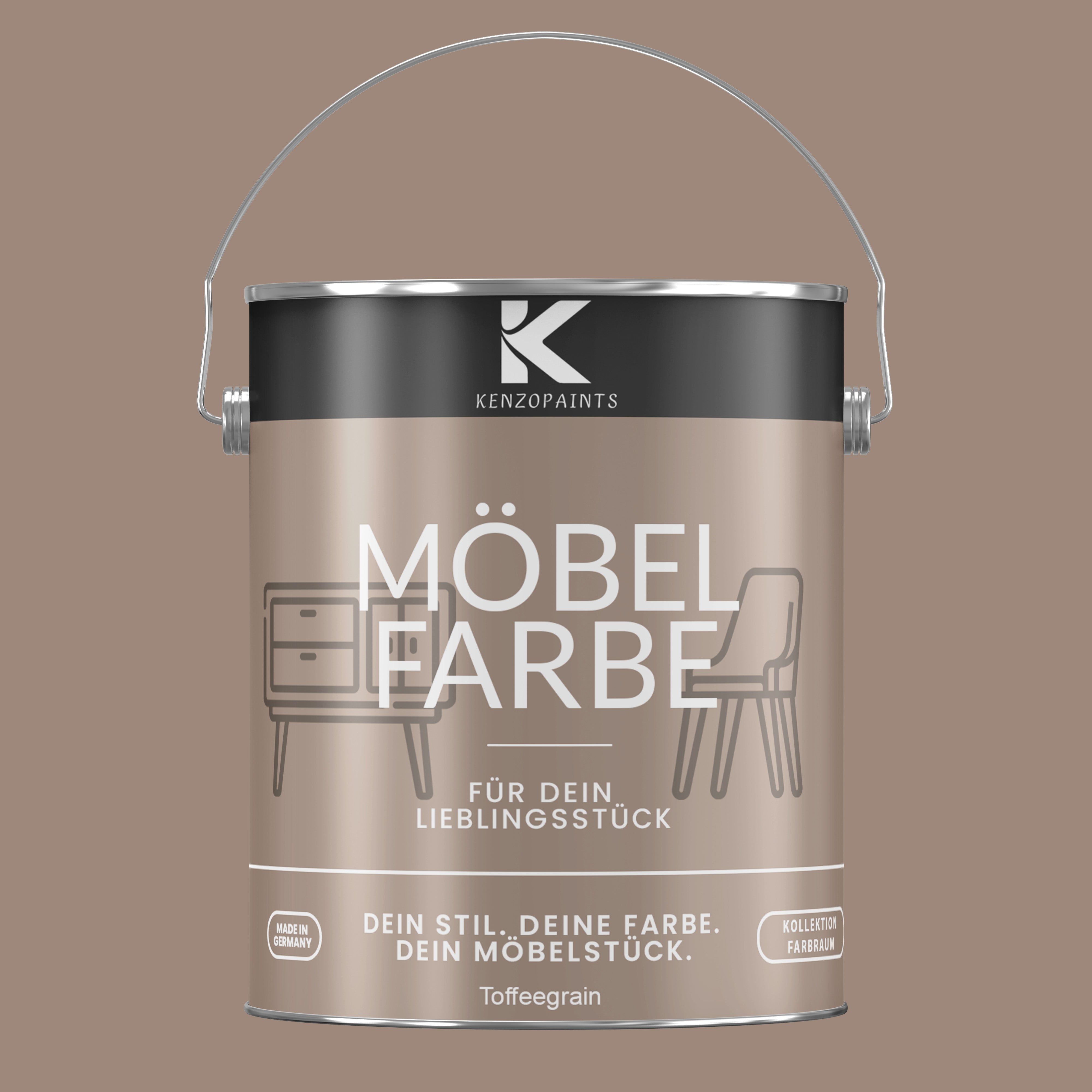 Kenzopaints Möbelfarbe Möbellack Buntlack Farbraum - 2,5Liter - Farbmanufaktur Contura Berkemeier - Farbmanufaktur Contura Berkemeier