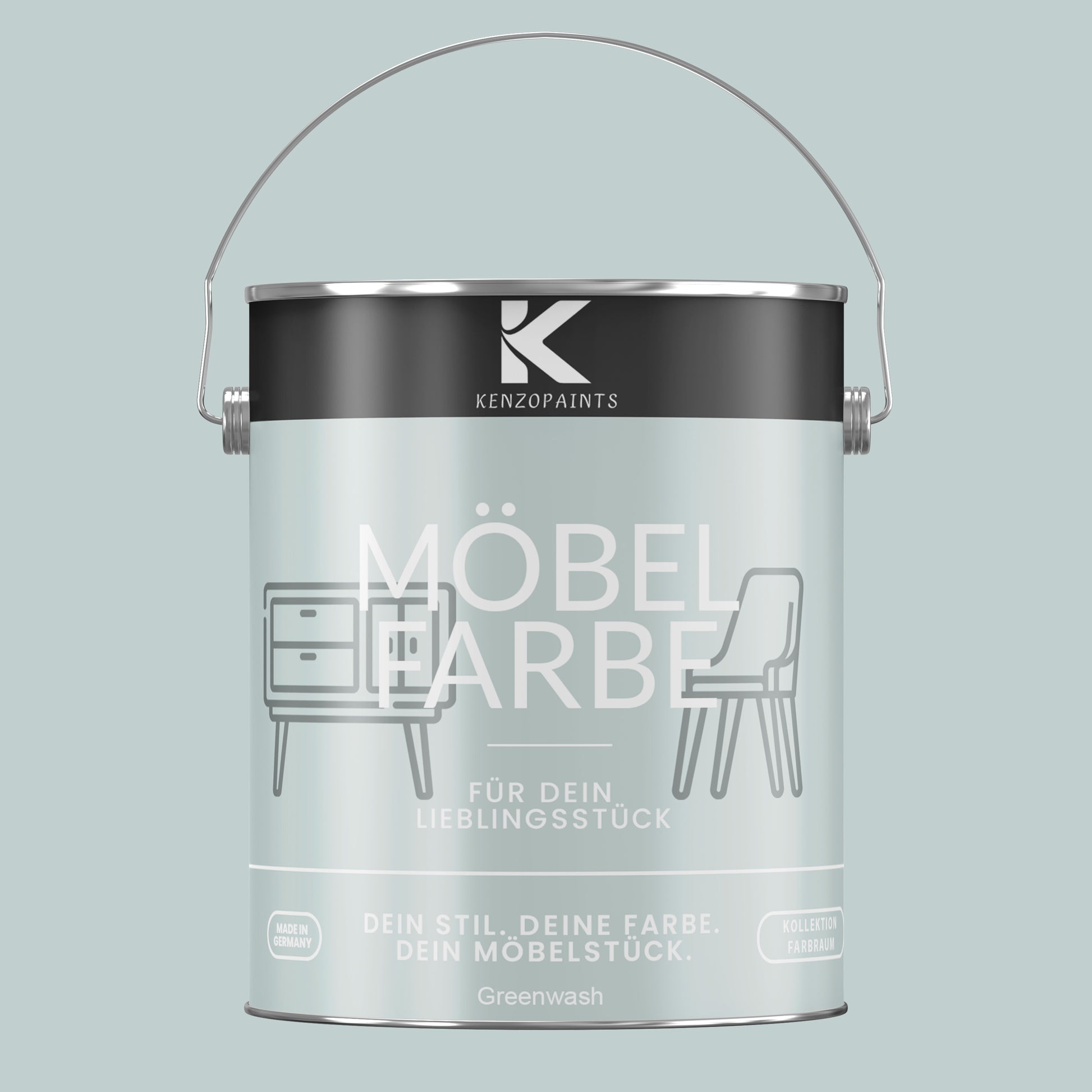 Kenzopaints Möbelfarbe Möbellack Buntlack Farbraum - 2,5Liter - Farbmanufaktur Contura Berkemeier - Farbmanufaktur Contura Berkemeier
