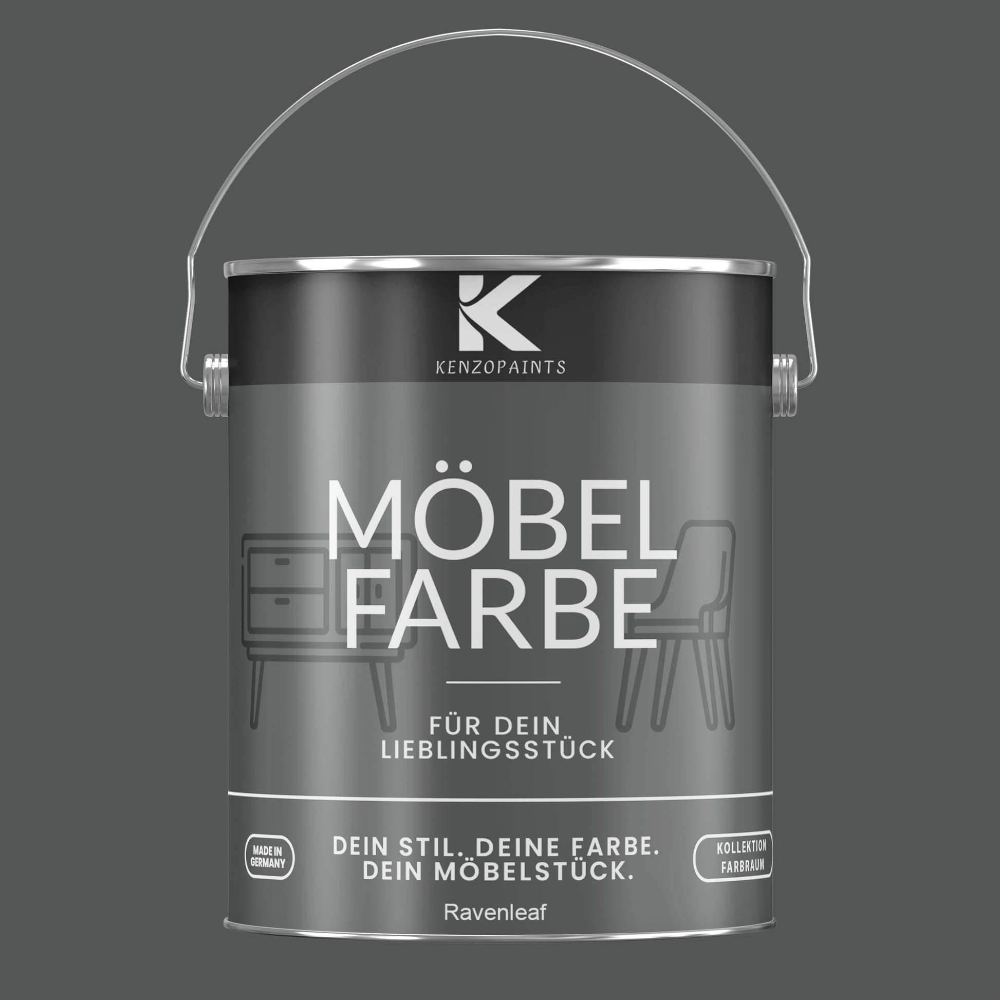 Kenzopaints Möbelfarbe Möbellack Buntlack Farbraum - 2,5Liter - Farbmanufaktur Contura Berkemeier - Farbmanufaktur Contura Berkemeier