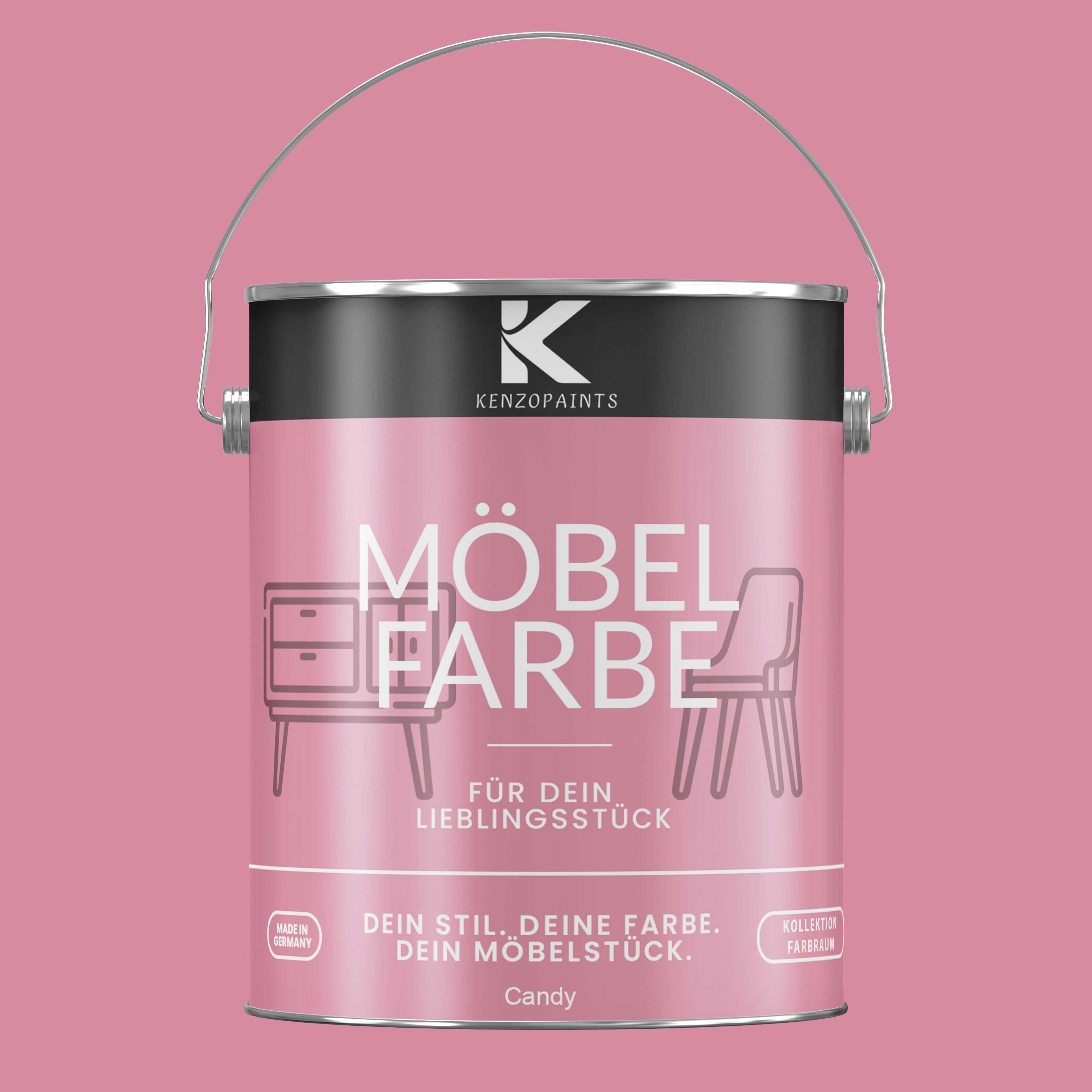 Kenzopaints Möbelfarbe Möbellack Buntlack Farbraum - 2,5Liter - Farbmanufaktur Contura Berkemeier - Farbmanufaktur Contura Berkemeier