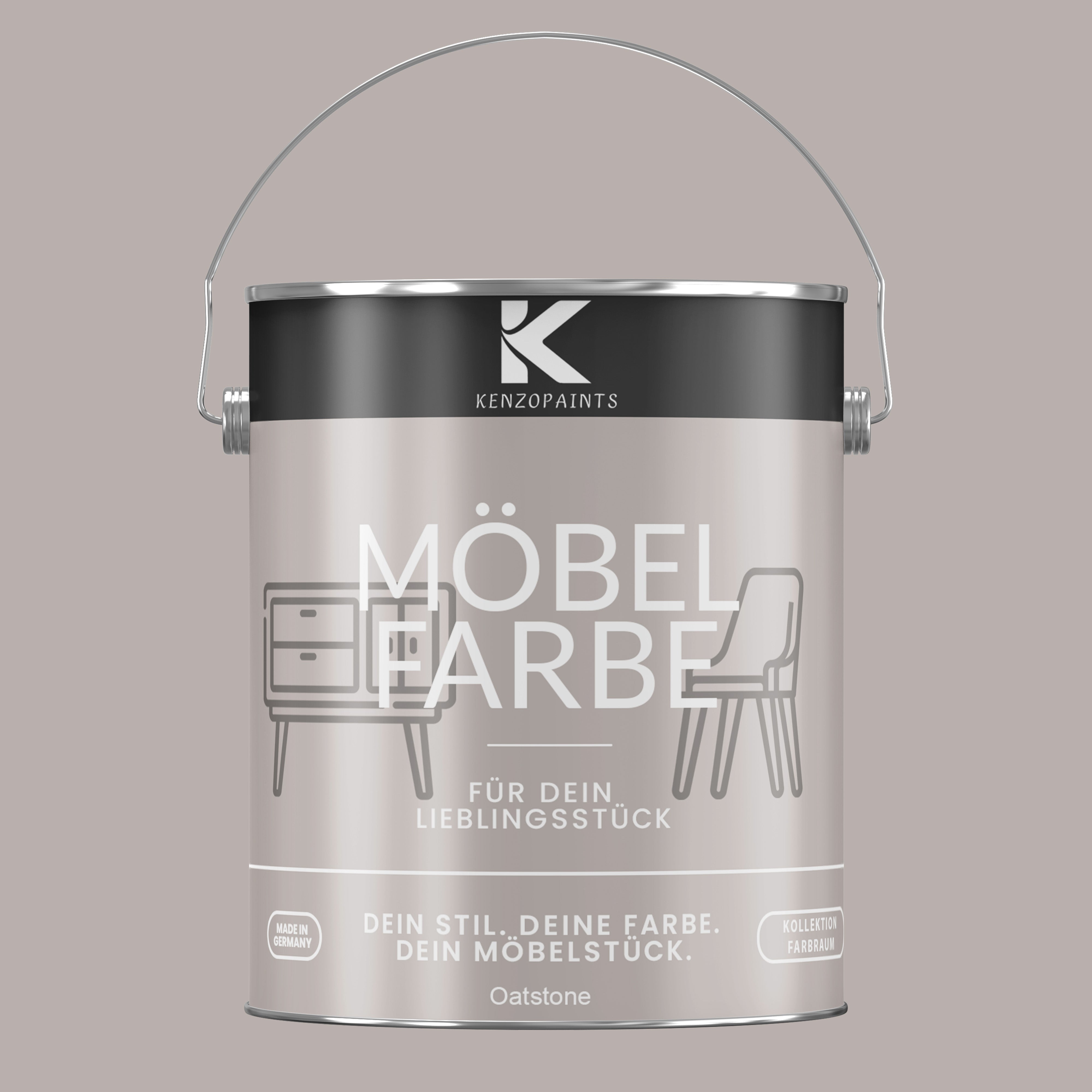 Kenzopaints Möbelfarbe Möbellack Buntlack Farbraum - 2,5Liter - Farbmanufaktur Contura Berkemeier - Farbmanufaktur Contura Berkemeier