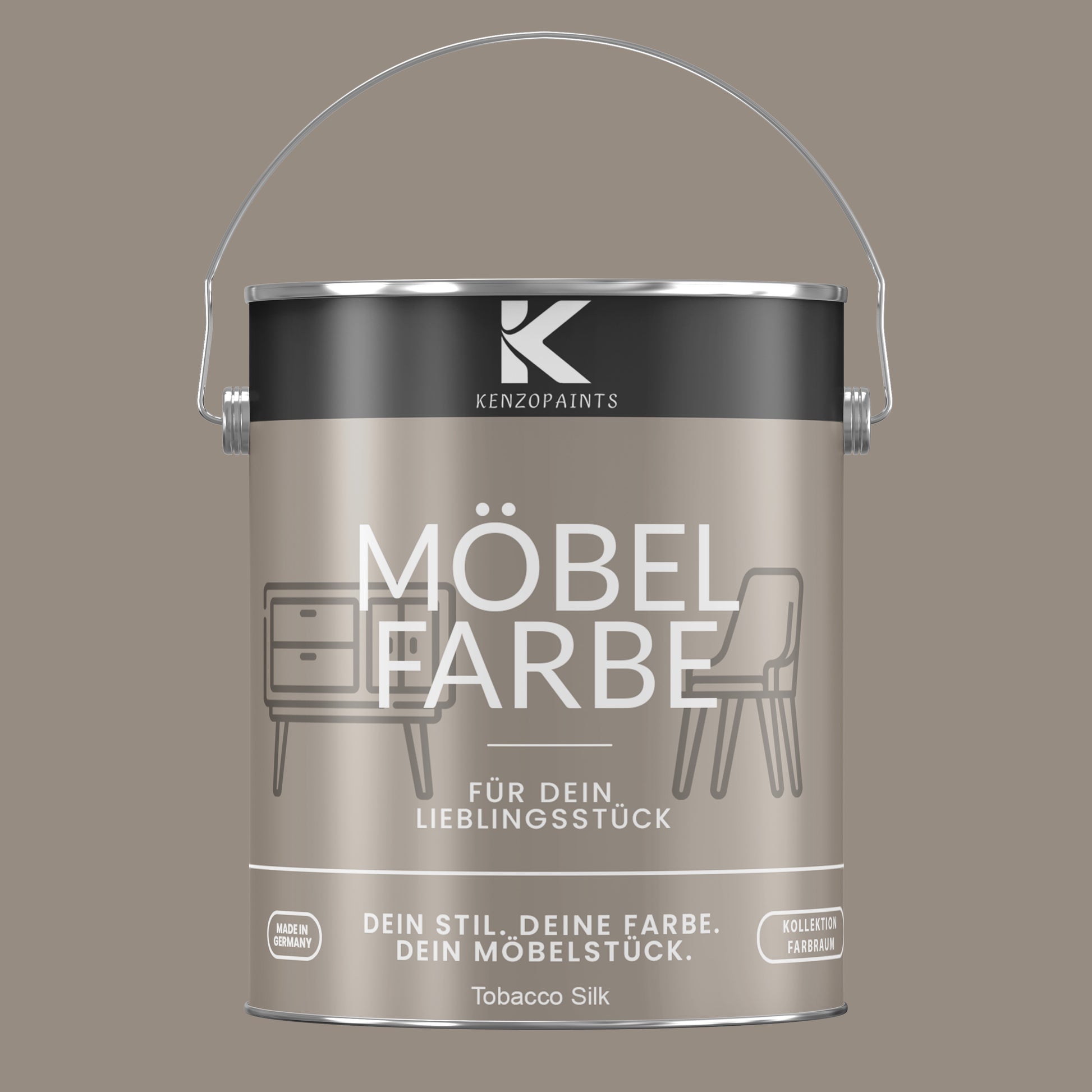 Kenzopaints Möbelfarbe Möbellack Buntlack Farbraum - 2,5Liter - Farbmanufaktur Contura Berkemeier - Farbmanufaktur Contura Berkemeier