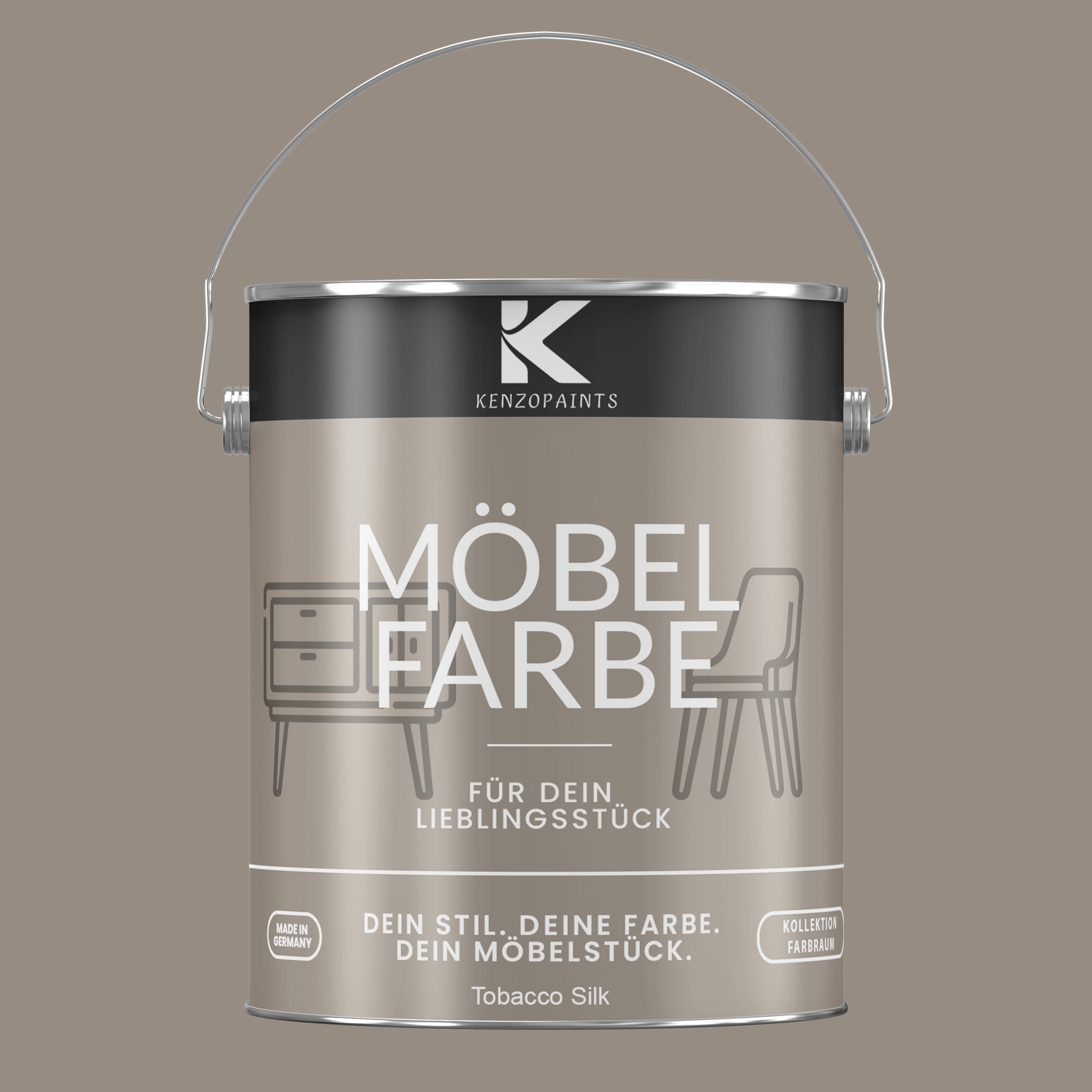 Kenzopaints Möbelfarbe Möbellack Buntlack Farbraum - 2,5Liter - Farbmanufaktur Contura Berkemeier - Farbmanufaktur Contura Berkemeier