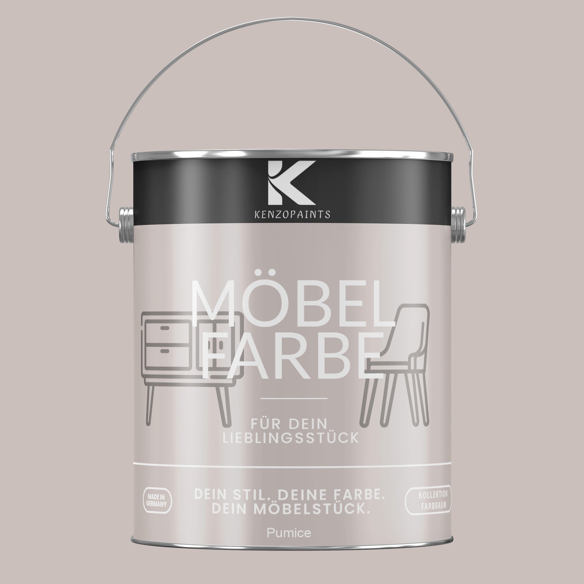 Kenzopaints Möbelfarbe Möbellack Buntlack Farbraum - 2,5Liter - Farbmanufaktur Contura Berkemeier - Farbmanufaktur Contura Berkemeier