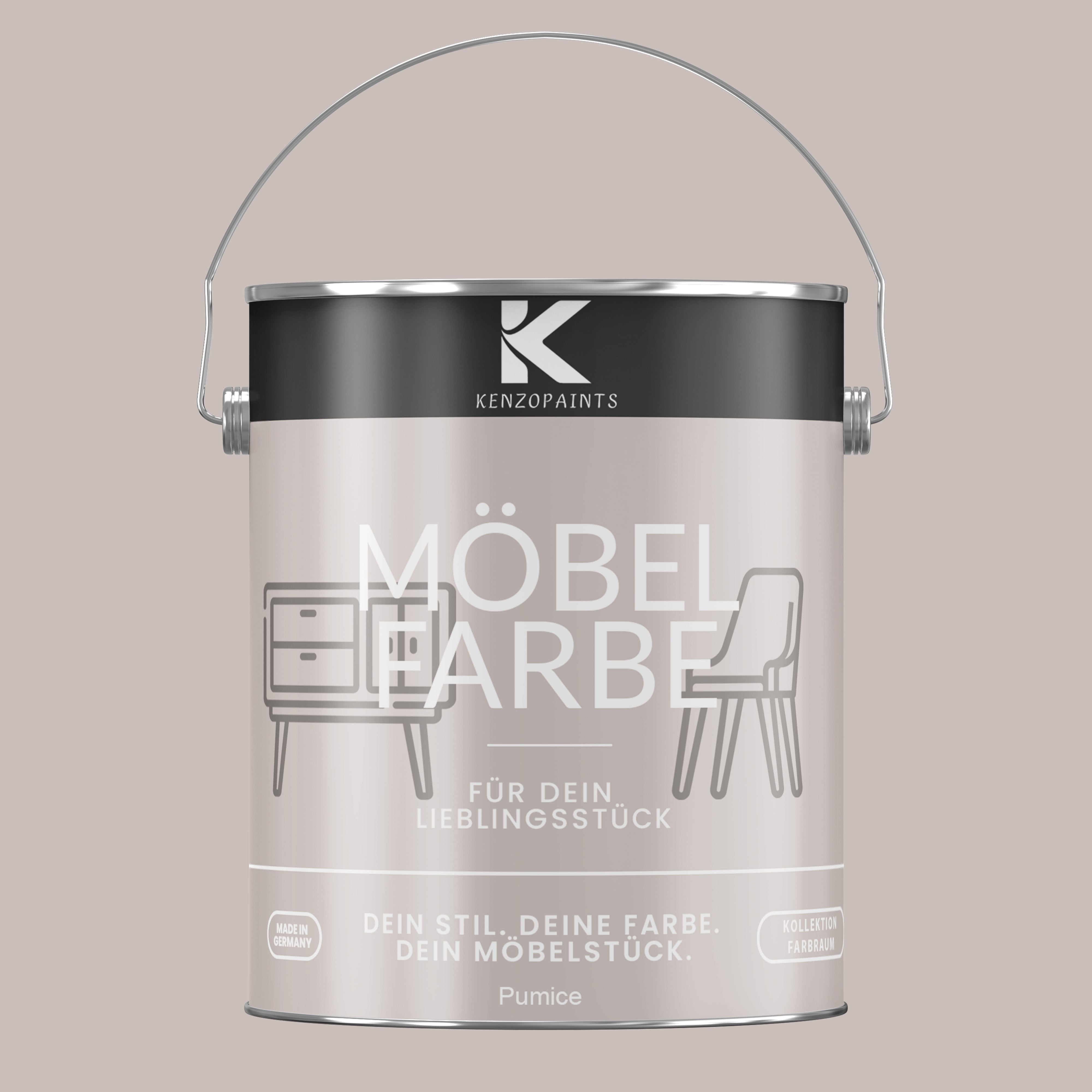 Kenzopaints Möbelfarbe Möbellack Buntlack Farbraum - 2,5Liter - Farbmanufaktur Contura Berkemeier - Farbmanufaktur Contura Berkemeier