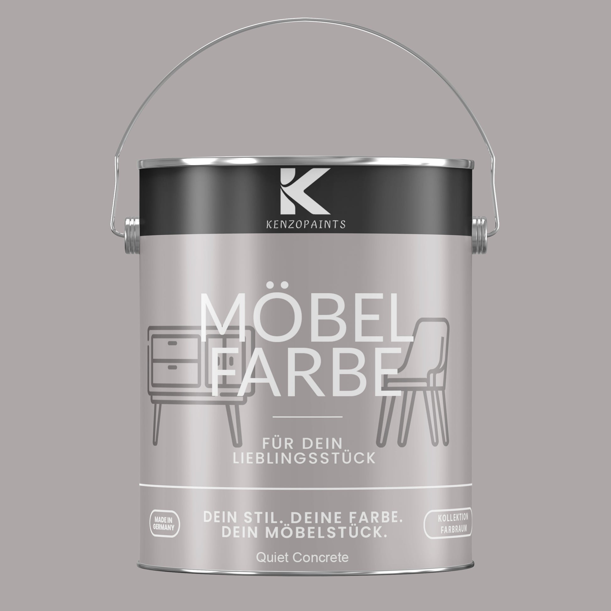 Kenzopaints Möbelfarbe Möbellack Buntlack Farbraum - 2,5Liter - Farbmanufaktur Contura Berkemeier - Farbmanufaktur Contura Berkemeier