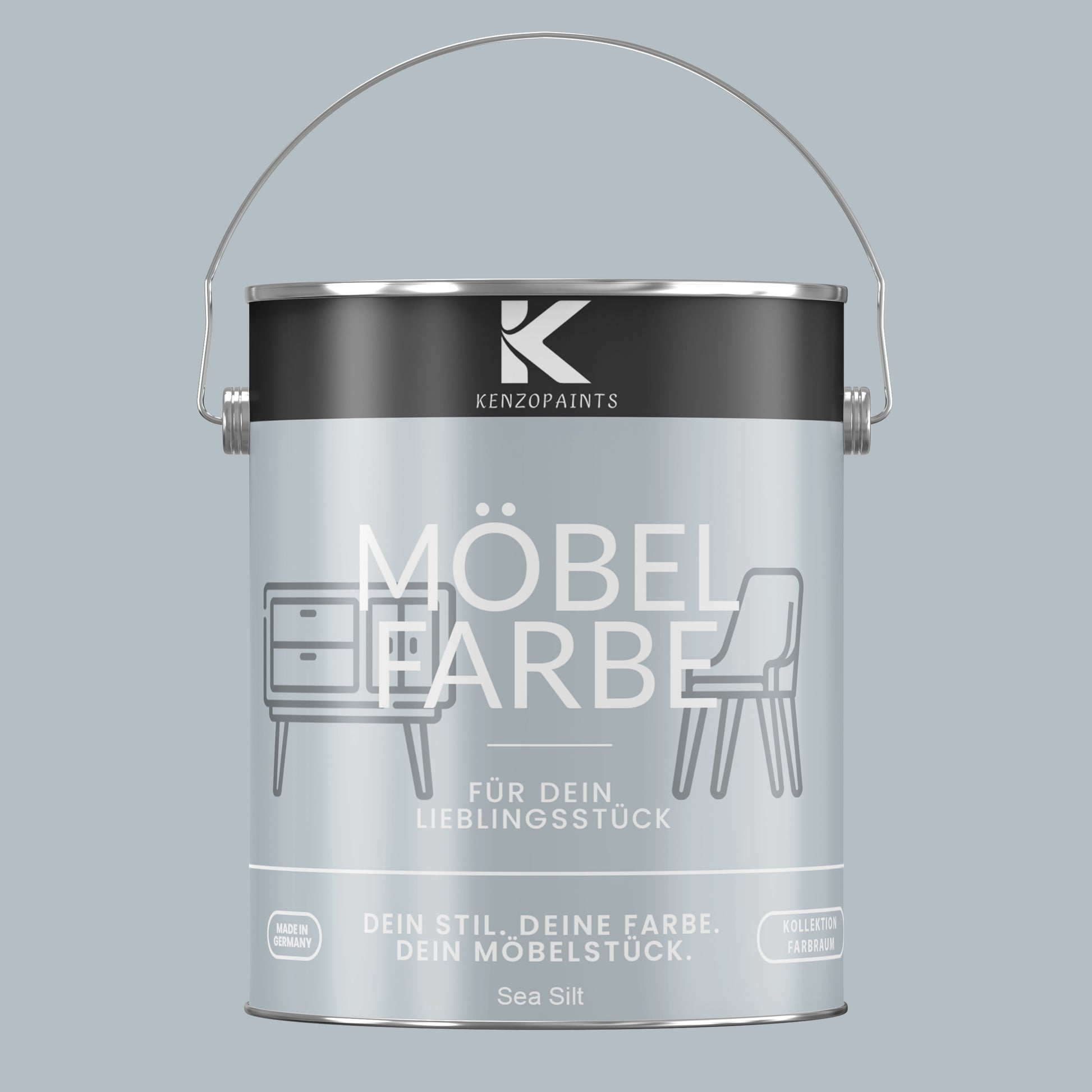 Kenzopaints Möbelfarbe Möbellack Buntlack Farbraum - 2,5Liter - Farbmanufaktur Contura Berkemeier - Farbmanufaktur Contura Berkemeier