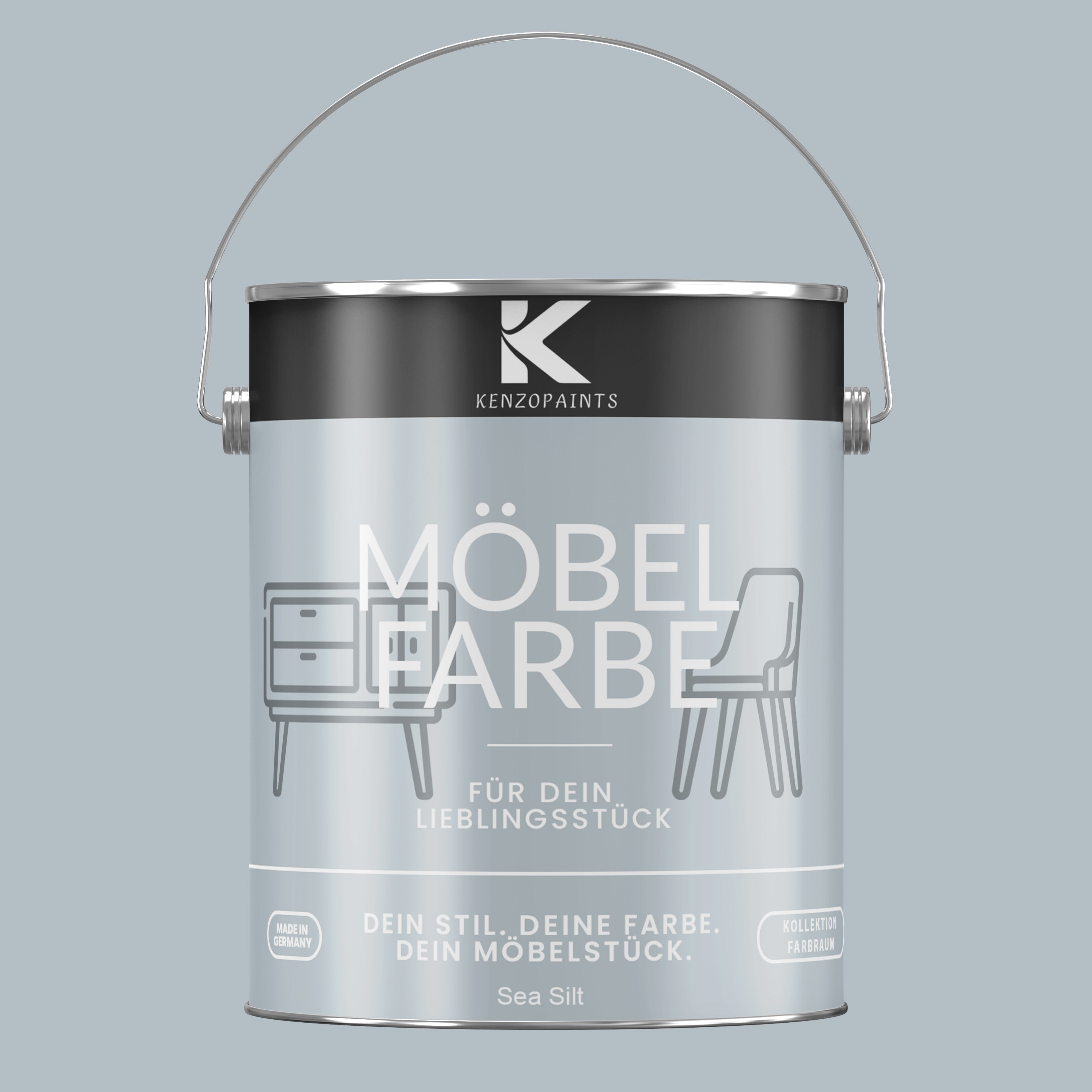 Kenzopaints Möbelfarbe Möbellack Buntlack Farbraum - 2,5Liter - Farbmanufaktur Contura Berkemeier - Farbmanufaktur Contura Berkemeier