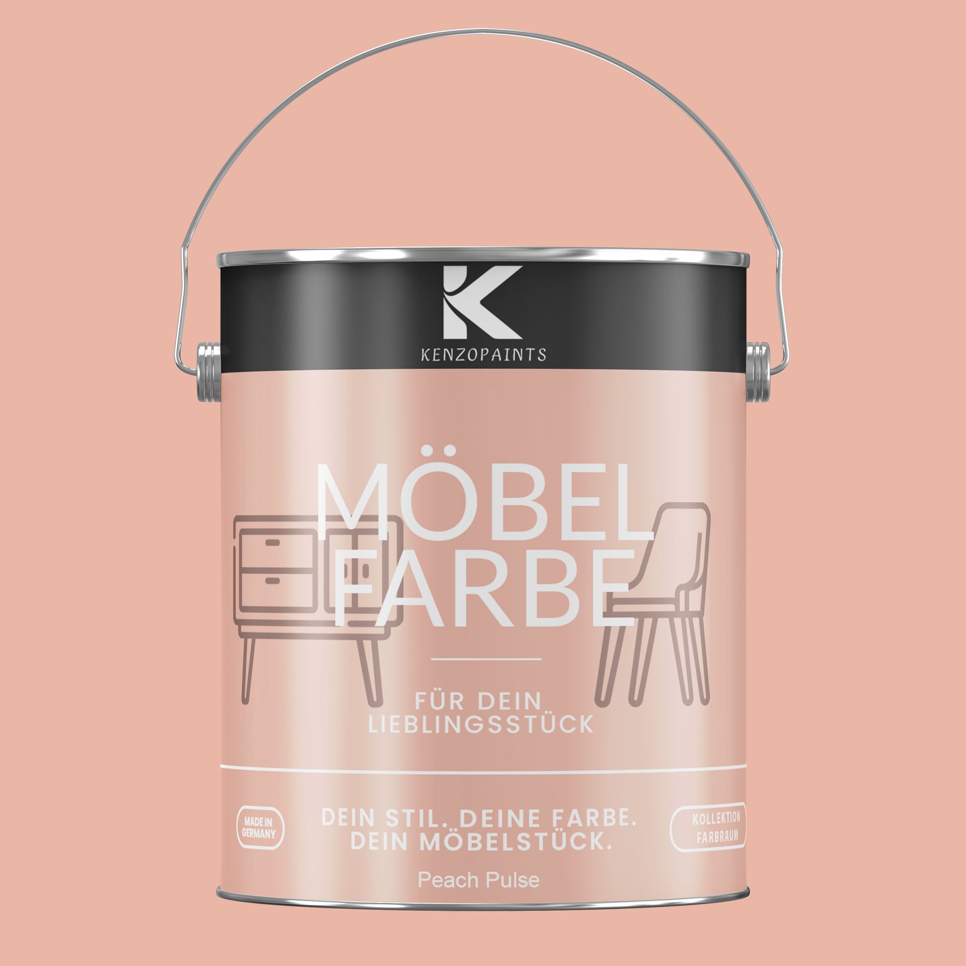 Kenzopaints Möbelfarbe Möbellack Buntlack Farbraum - 2,5Liter - Farbmanufaktur Contura Berkemeier - Farbmanufaktur Contura Berkemeier