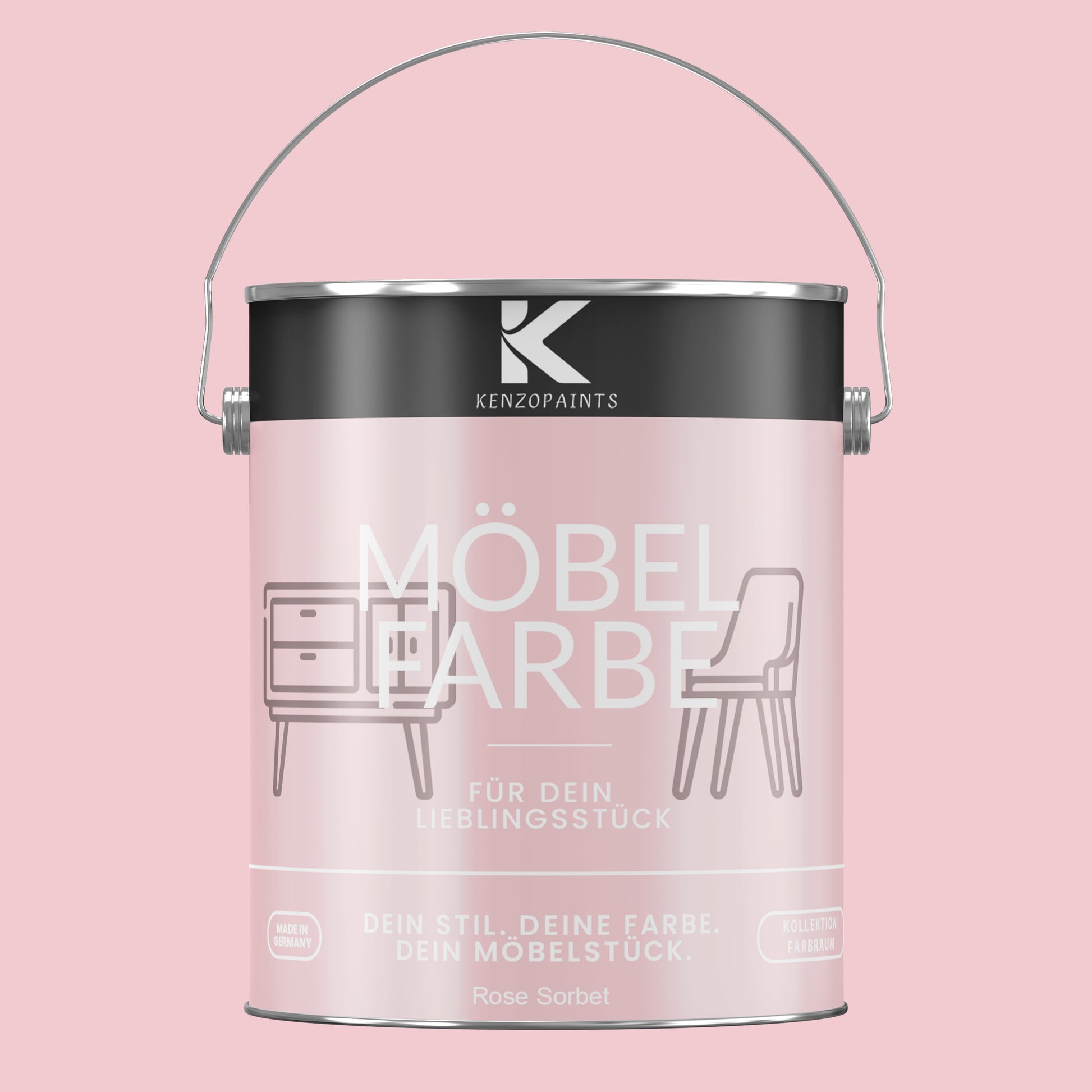 Kenzopaints Möbelfarbe Möbellack Buntlack Farbraum - 2,5Liter - Farbmanufaktur Contura Berkemeier - Farbmanufaktur Contura Berkemeier