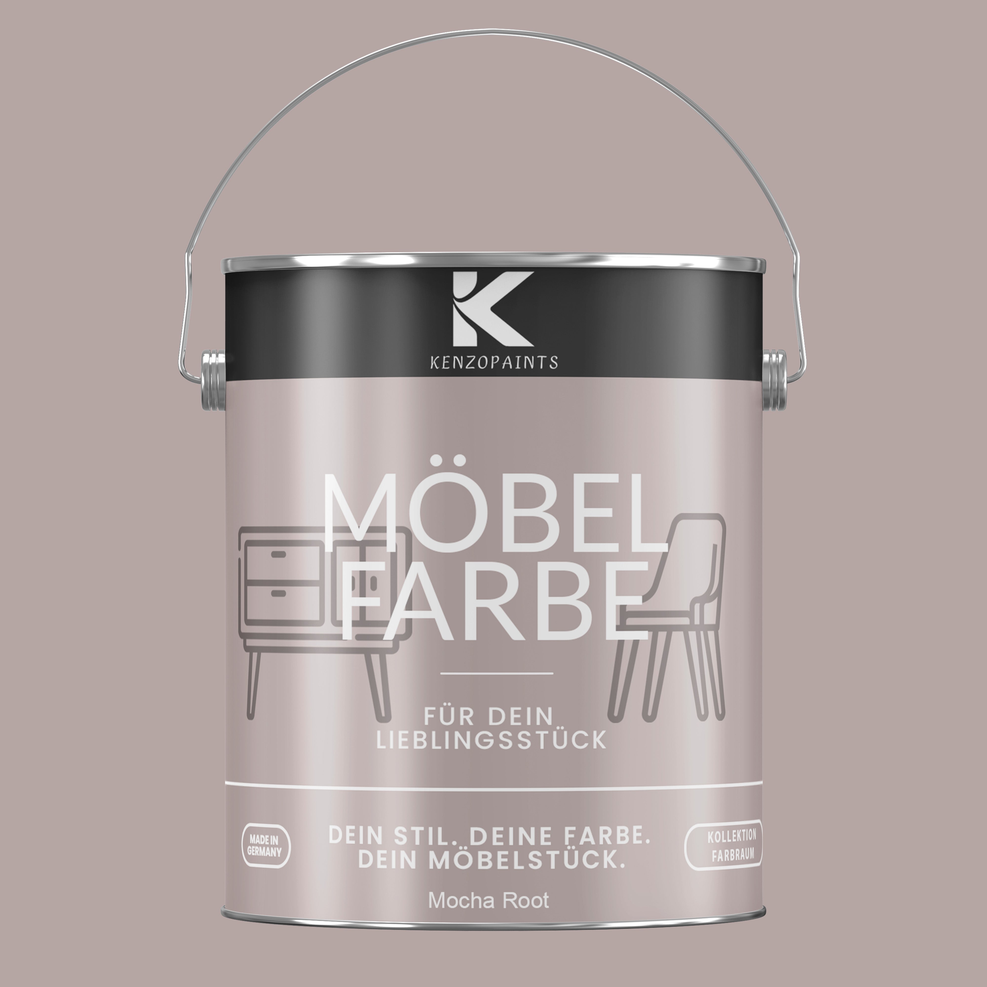 Kenzopaints Möbelfarbe Möbellack Buntlack Farbraum - 2,5Liter - Farbmanufaktur Contura Berkemeier - Farbmanufaktur Contura Berkemeier