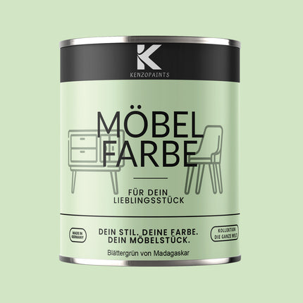 Kenzopaints Möbelfarbe Möbellack Buntlack - 2,5Liter