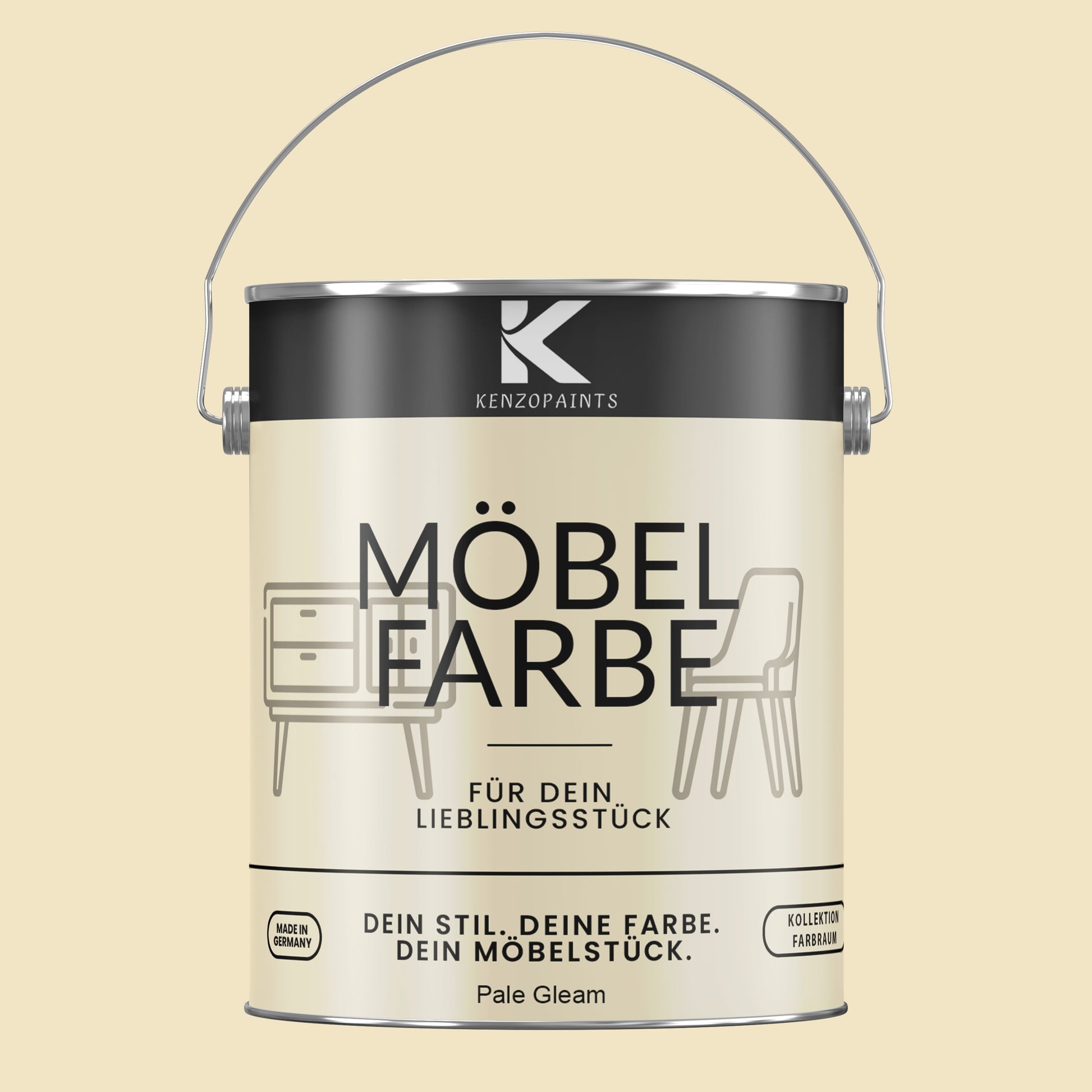 Kenzopaints Möbelfarbe Möbellack Buntlack Farbraum - 2,5Liter - Farbmanufaktur Contura Berkemeier - Farbmanufaktur Contura Berkemeier