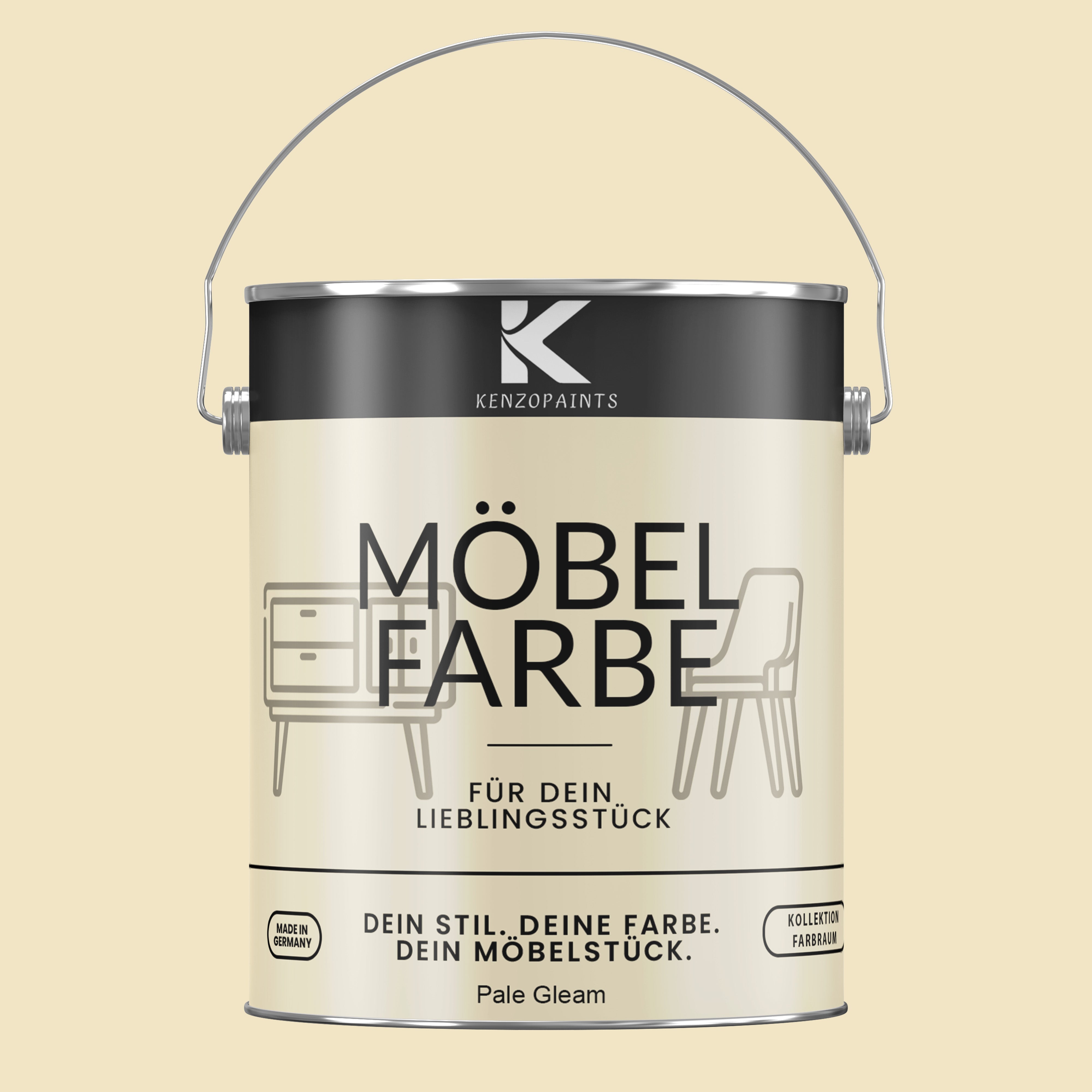 Kenzopaints Möbelfarbe Möbellack Buntlack Farbraum - 2,5Liter - Farbmanufaktur Contura Berkemeier - Farbmanufaktur Contura Berkemeier