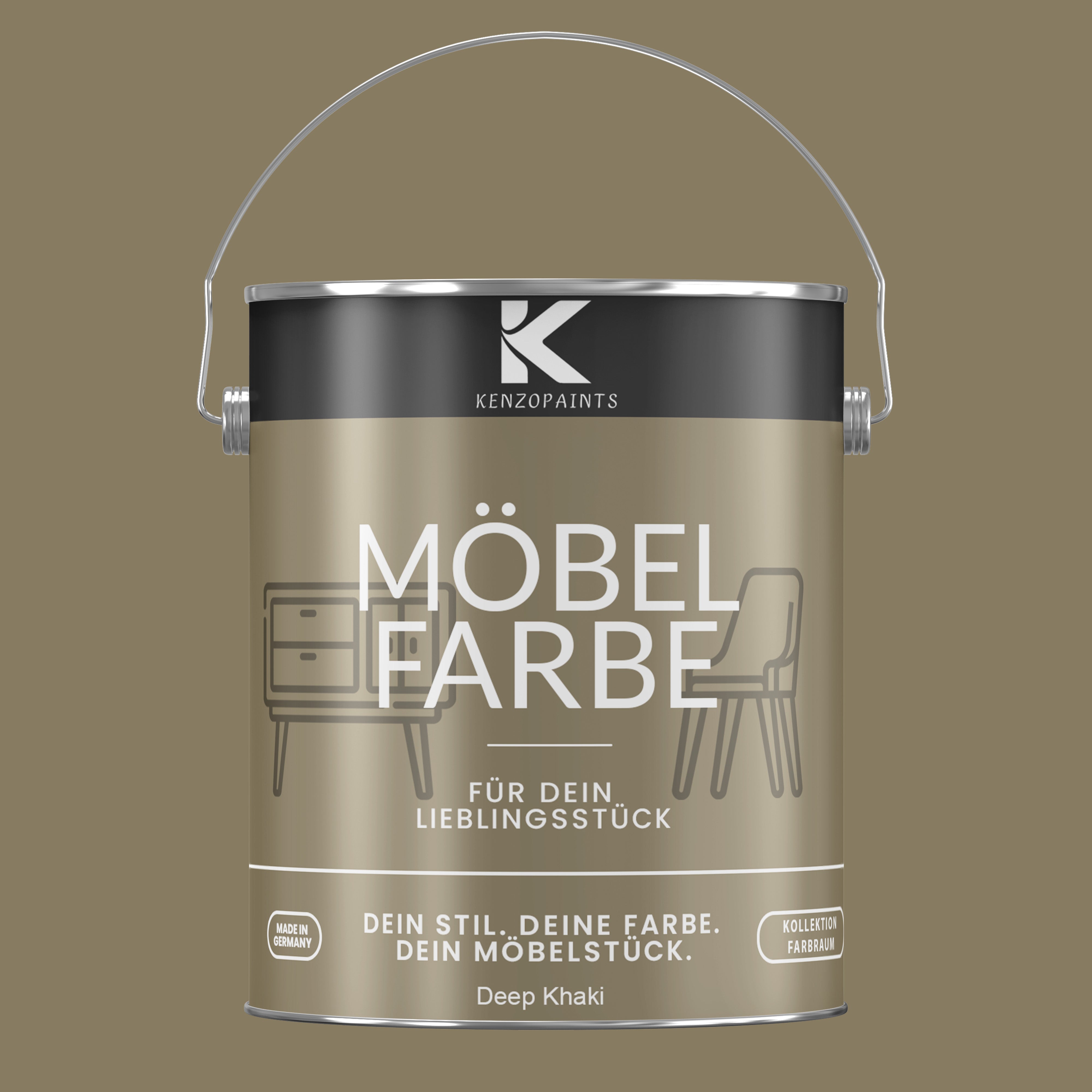 Kenzopaints Möbelfarbe Möbellack Buntlack Farbraum - 2,5Liter - Farbmanufaktur Contura Berkemeier - Farbmanufaktur Contura Berkemeier