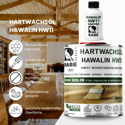 RABE - 2K Hartwachsöl mit Härter High Solid Leicht WEIß seidenmatt Parkett Möbel - Farbmanufaktur Contura Berkemeier - Farben Rabe