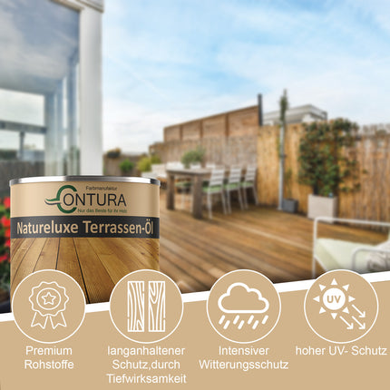 Contura Terrassenöl Holzöl Bangkirai Lärche Douglasie Gartenmöbel Öl Holzschutz Lasur - Farbmanufaktur Contura Berkemeier - Farbmanufaktur Contura Berkemeier