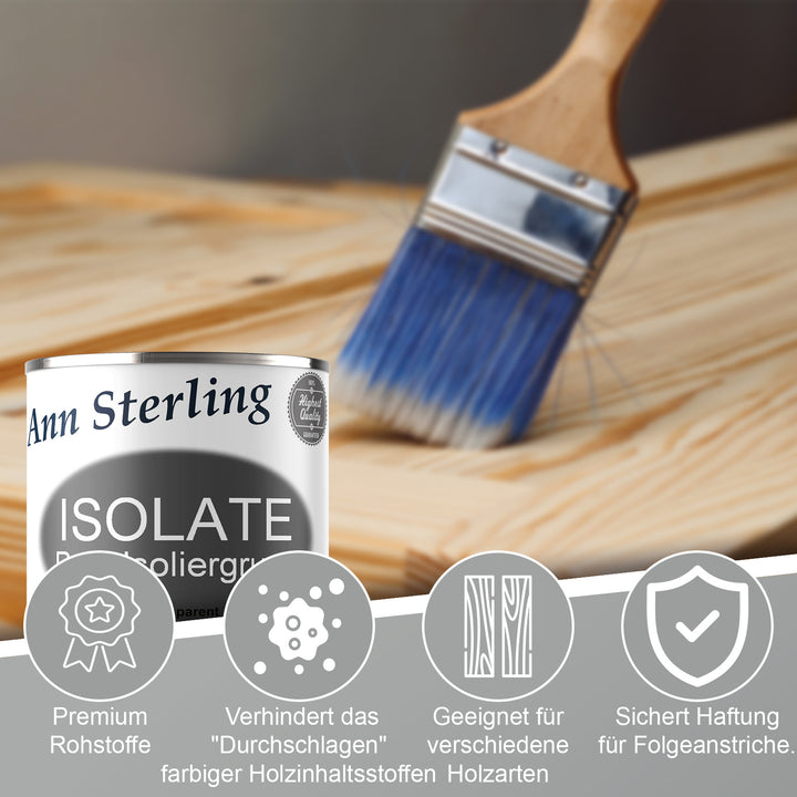 Contura Ann Sterling Profi Isolate Isoliergund Absperrgrund für Kreidefarbe Grundierung - Farbmanufaktur Contura Berkemeier - Farbmanufaktur Contura Berkemeier