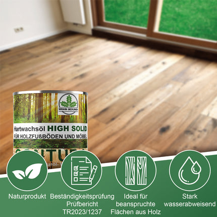 Contura Premium Hartwachsöl High Solid Holzöl Fußböden Möbel Holzschutz
