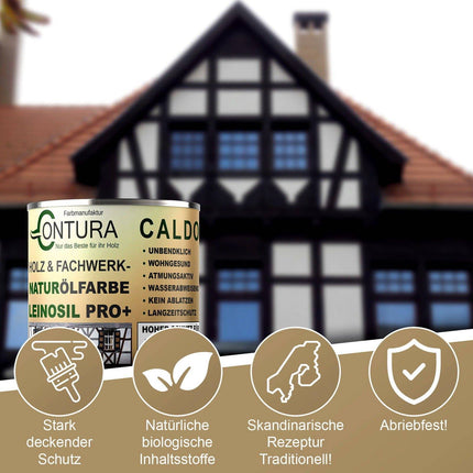 -POS- Contura Bio Wetterschutzfarbe Naturöl Fachwerk Haus Ölfarbe Öko Leinölfarbe Holz Farbe - Farbmanufaktur Contura Berkemeier - Farbmanufaktur Contura Berkemeier