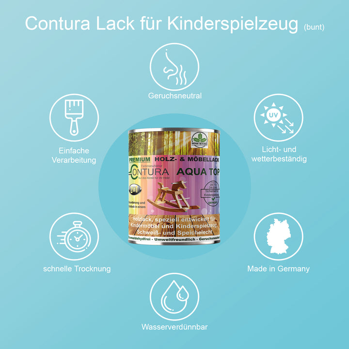 Lack für Kinderspielzeug Buntlack ++Wunschfarbton++ Holzlack Möbellack - Farbmanufaktur Contura Berkemeier - Farbmanufaktur Contura Berkemeier