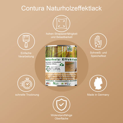 Parkettlack Möbellack Holzlack Naturholzeffekt Lack Matt Naturholz Effektlack