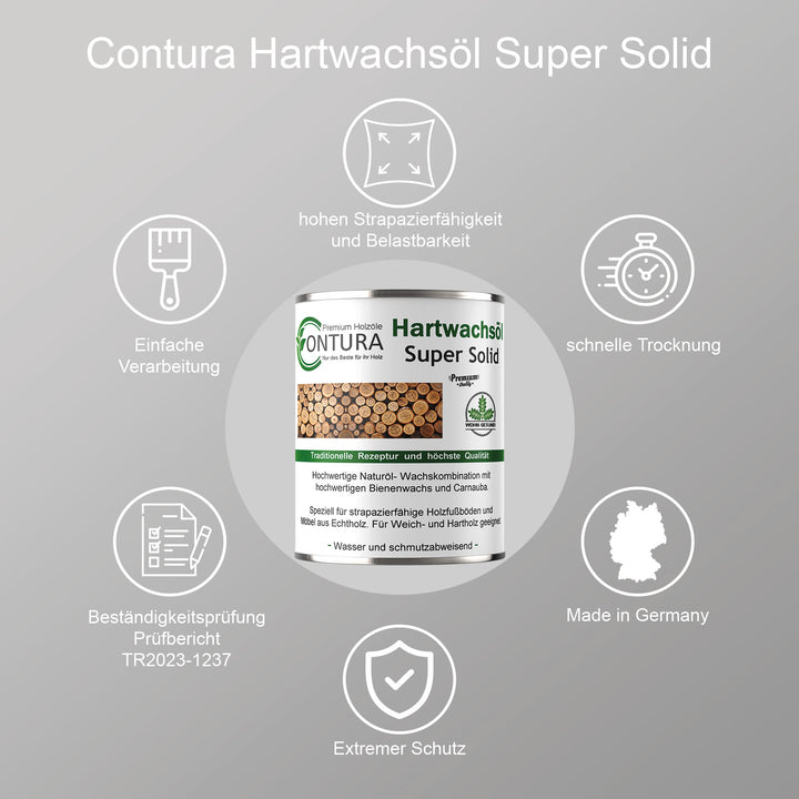 Contura Profi Hartwachsöl Super Solid Holzöl Holzschutz Wachs Öl - Farbmanufaktur Contura Berkemeier - Farbmanufaktur Contura Berkemeier