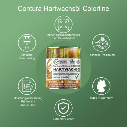 Contura FARBIGES Hartwachsöl Colorline Premium Hartwachs - Farbmanufaktur Contura Berkemeier - Farbmanufaktur Contura Berkemeier