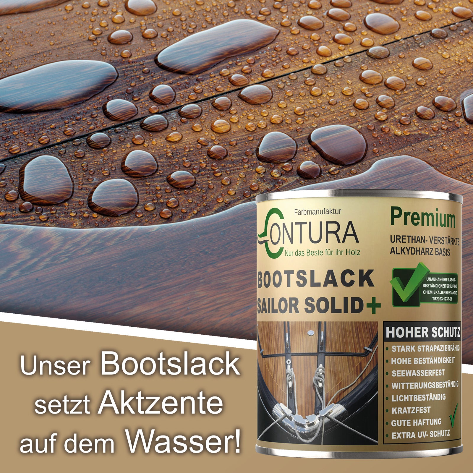 Contura Bootslack Premium Yachtlack Holzlack Boot Thekenlack - Farbmanufaktur Contura Berkemeier - Farbmanufaktur Contura Berkemeier