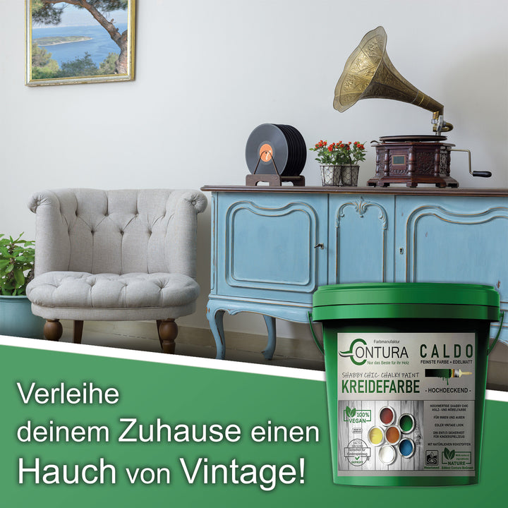 Contura BeGreen 3Kg. Kreidefarbe Shabby Chic Möbellack Lack Möbel Farbe Holzlack Natur … - Farbmanufaktur Contura Berkemeier - Farbmanufaktur Contura Berkemeier