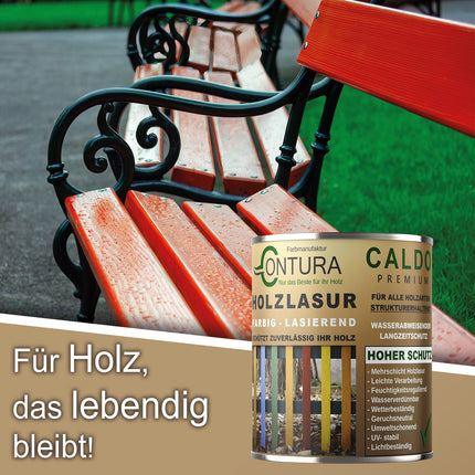 Contura Holzlasur Langzeitschutz Lasur + Pinsel Holz Außen Dauerschutzlasur Holzfarbe - Farbmanufaktur Contura Berkemeier - Farbmanufaktur Contura Berkemeier