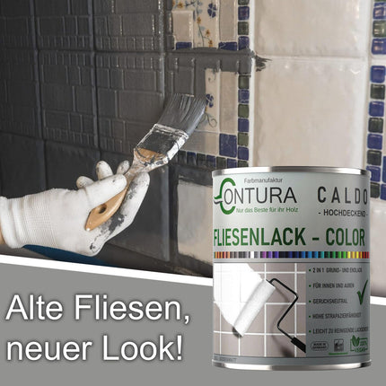 Fliesenlack 750ml. Fliesenfarbe 20 Farben Lack Fliesen Wand Boden Bad Küche - Farbmanufaktur Contura Berkemeier - Farbmanufaktur Contura Berkemeier