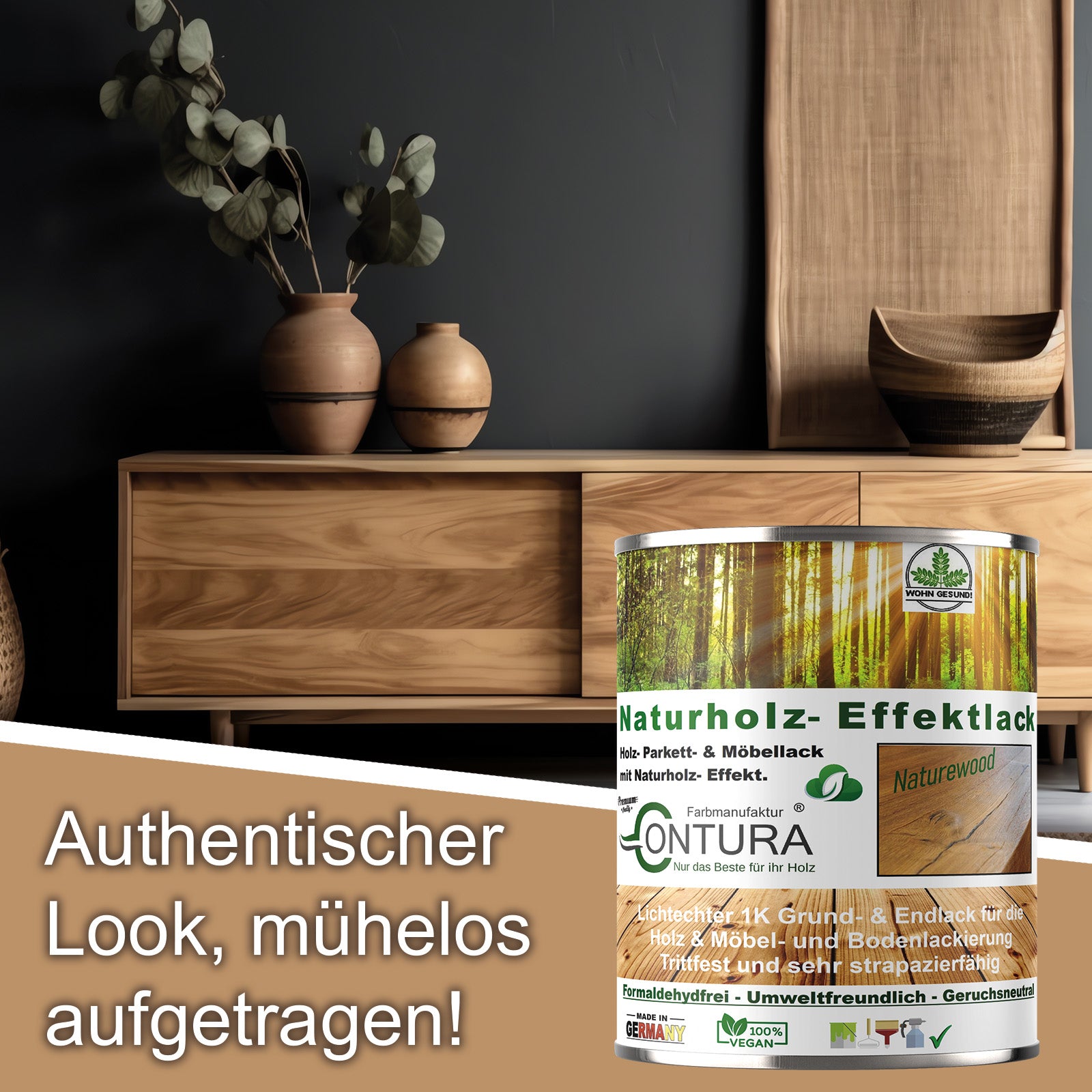 Parkettlack Möbellack Holzlack Naturholzeffekt Lack Matt Naturholz Effektlack - Farbmanufaktur Contura Berkemeier - Farbmanufaktur Contura Berkemeier