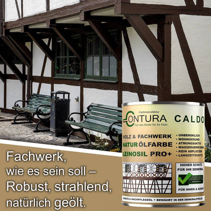 -POS- Contura Bio Wetterschutzfarbe Naturöl Fachwerk Haus Ölfarbe Öko Leinölfarbe Holz Farbe - Farbmanufaktur Contura Berkemeier - Farbmanufaktur Contura Berkemeier
