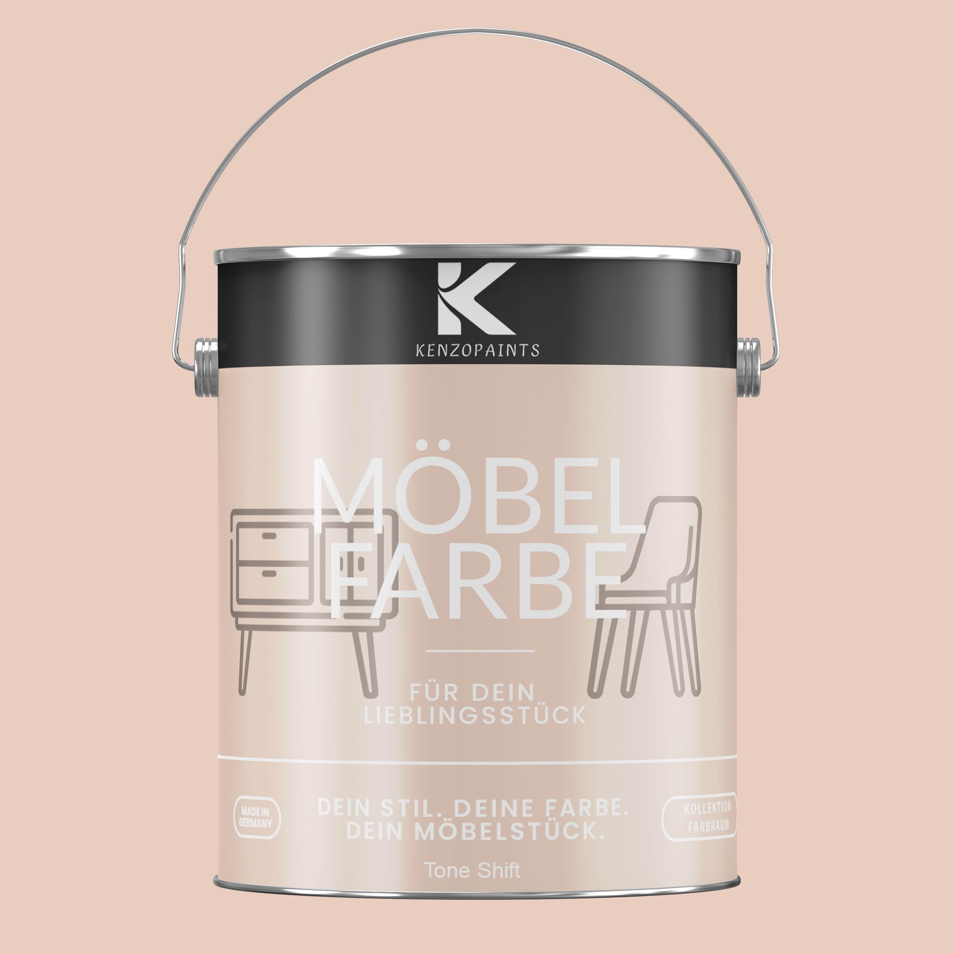 Kenzopaints Möbelfarbe Möbellack Buntlack Farbraum - 2,5Liter - Farbmanufaktur Contura Berkemeier - Farbmanufaktur Contura Berkemeier