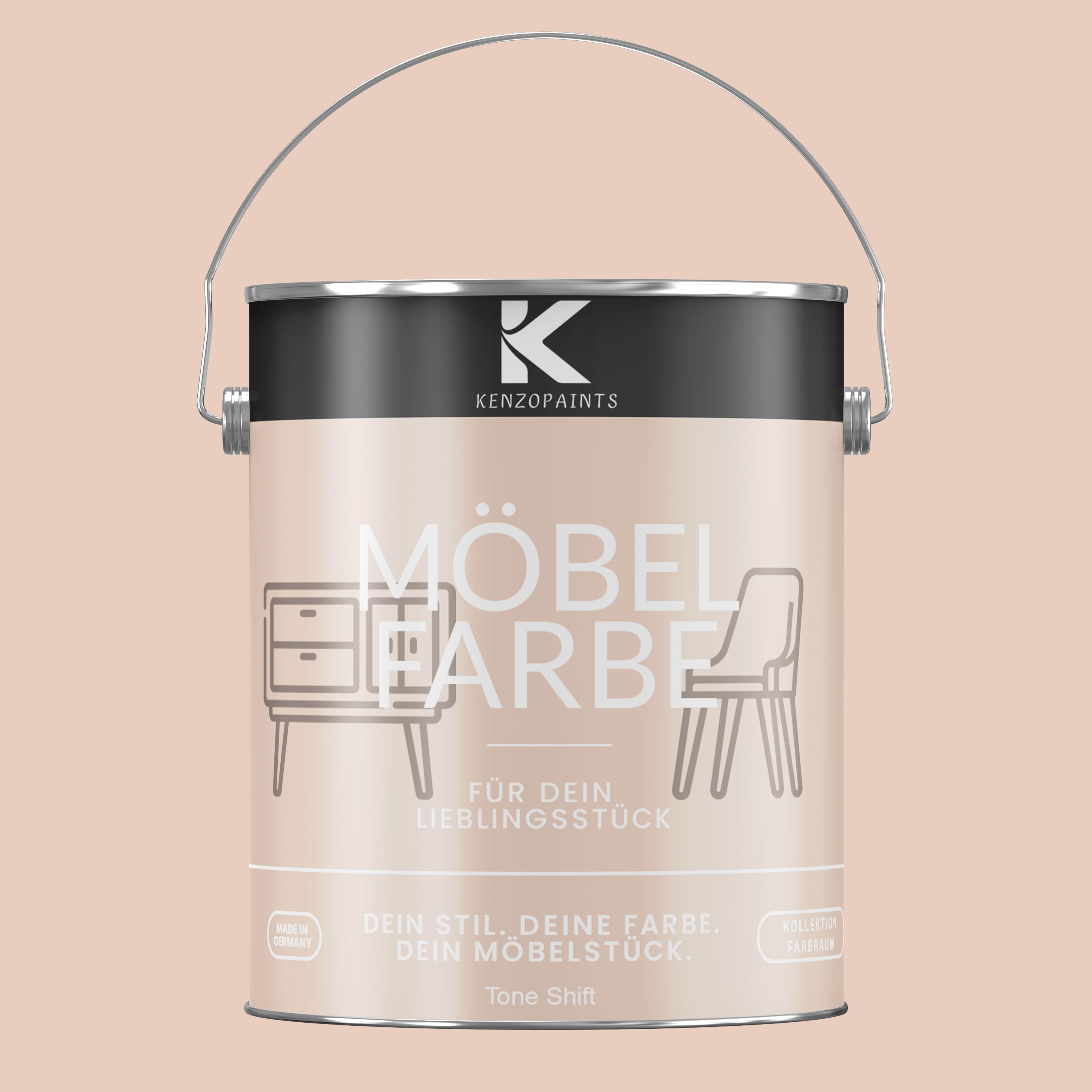 Kenzopaints Möbelfarbe Möbellack Buntlack Farbraum - 2,5Liter - Farbmanufaktur Contura Berkemeier - Farbmanufaktur Contura Berkemeier