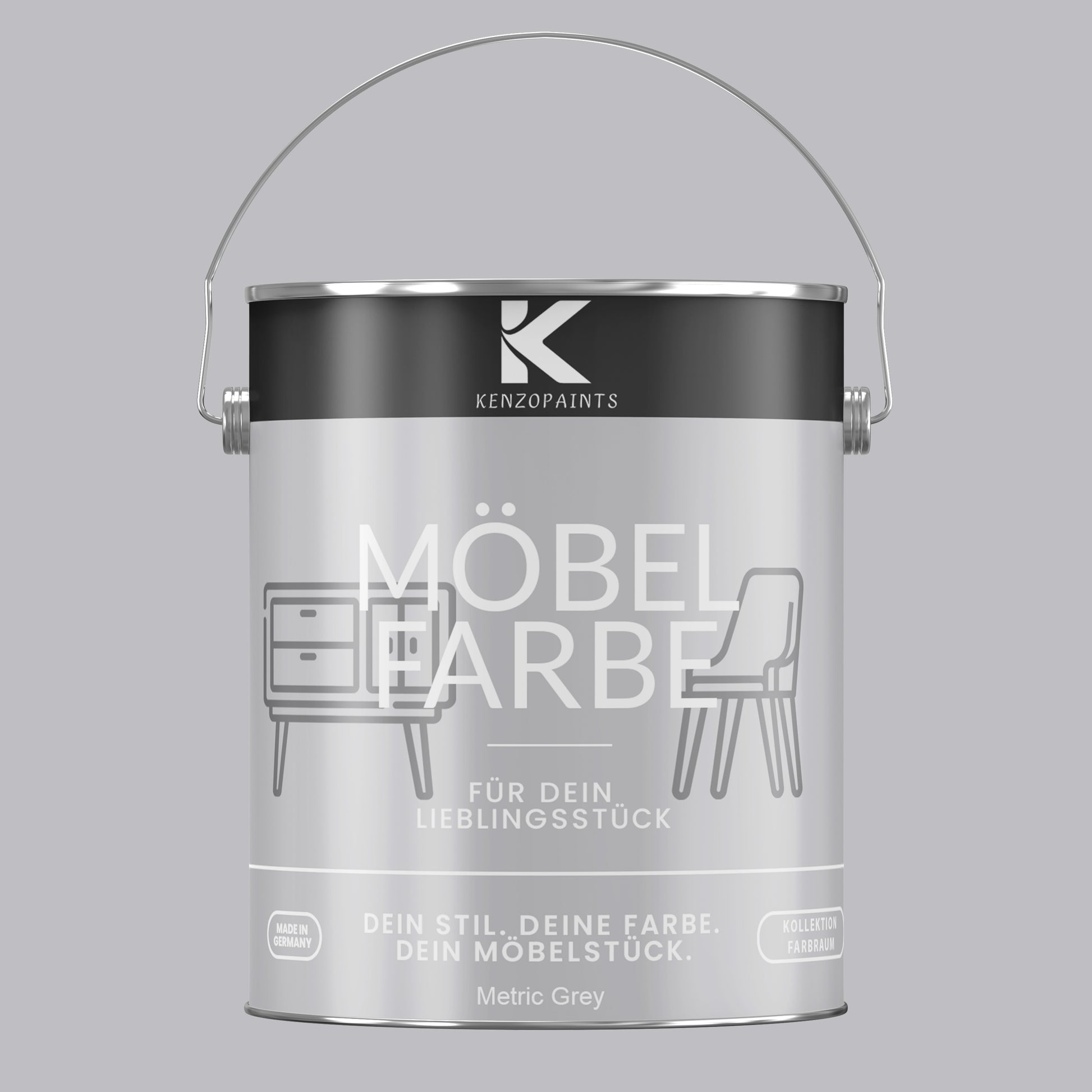Kenzopaints Möbelfarbe Möbellack Buntlack Farbraum - 2,5Liter - Farbmanufaktur Contura Berkemeier - Farbmanufaktur Contura Berkemeier