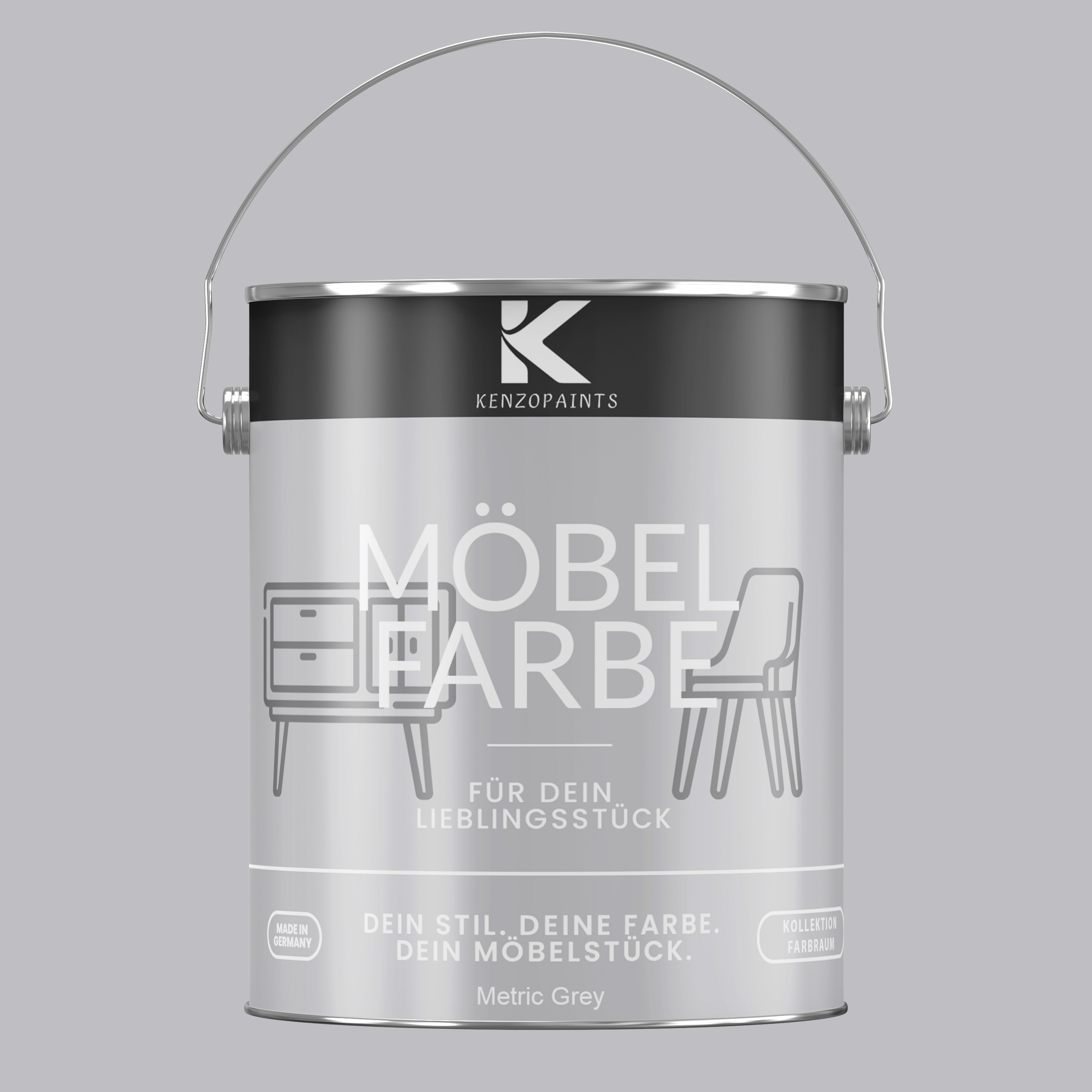 Kenzopaints Möbelfarbe Möbellack Buntlack Farbraum - 2,5Liter - Farbmanufaktur Contura Berkemeier - Farbmanufaktur Contura Berkemeier