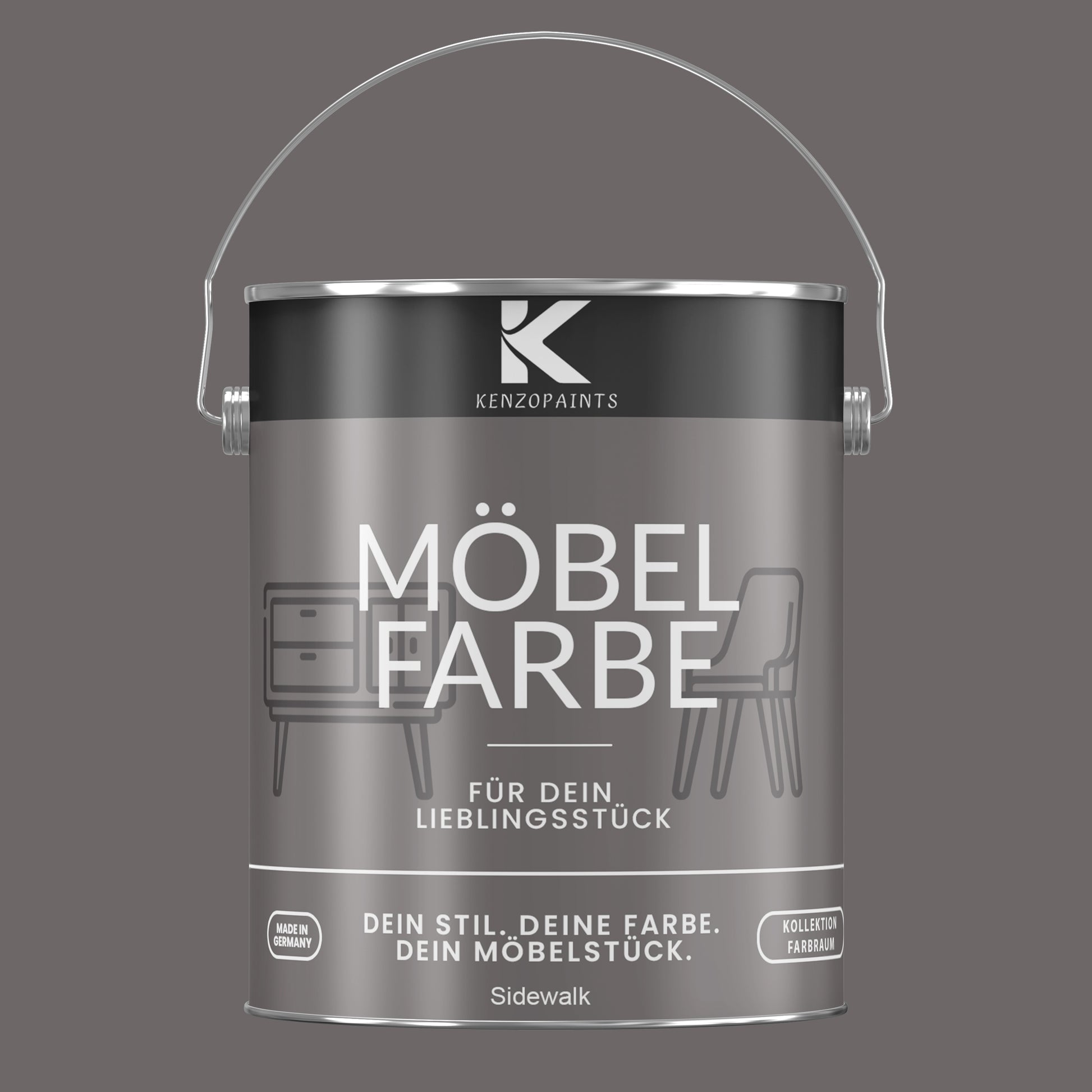 Kenzopaints Möbelfarbe Möbellack Buntlack Farbraum - 2,5Liter - Farbmanufaktur Contura Berkemeier - Farbmanufaktur Contura Berkemeier