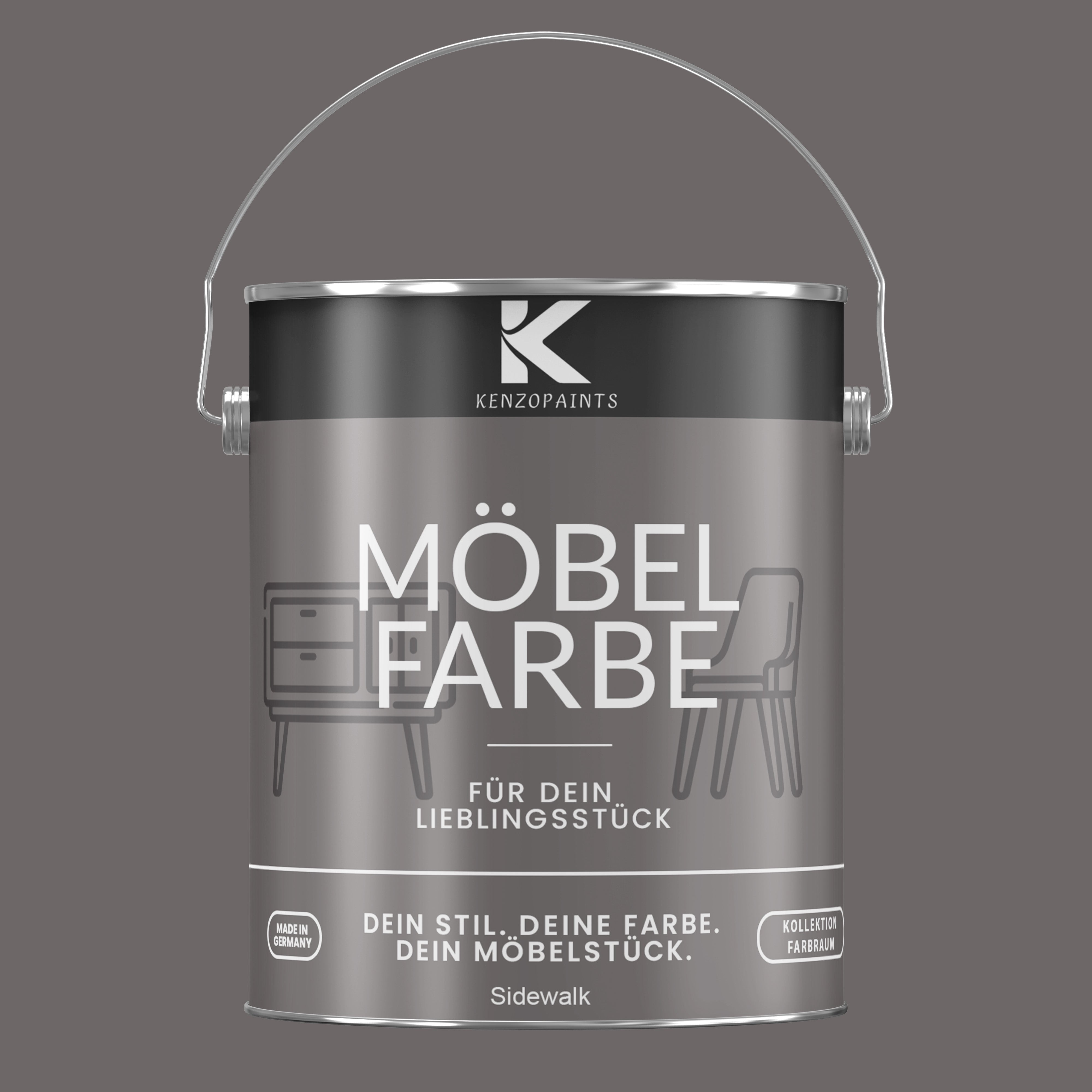 Kenzopaints Möbelfarbe Möbellack Buntlack Farbraum - 2,5Liter - Farbmanufaktur Contura Berkemeier - Farbmanufaktur Contura Berkemeier
