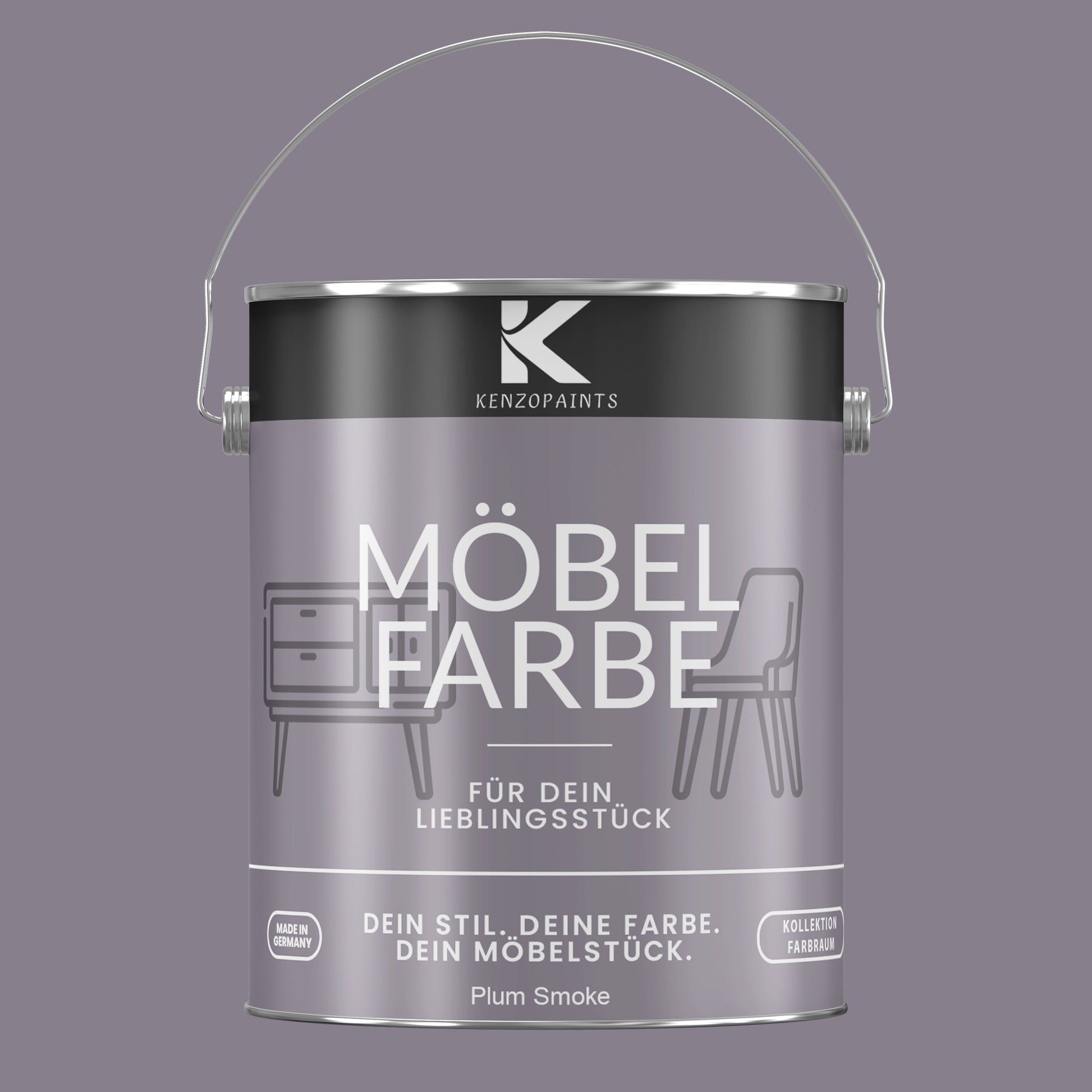 Kenzopaints Möbelfarbe Möbellack Buntlack Farbraum - 2,5Liter - Farbmanufaktur Contura Berkemeier - Farbmanufaktur Contura Berkemeier