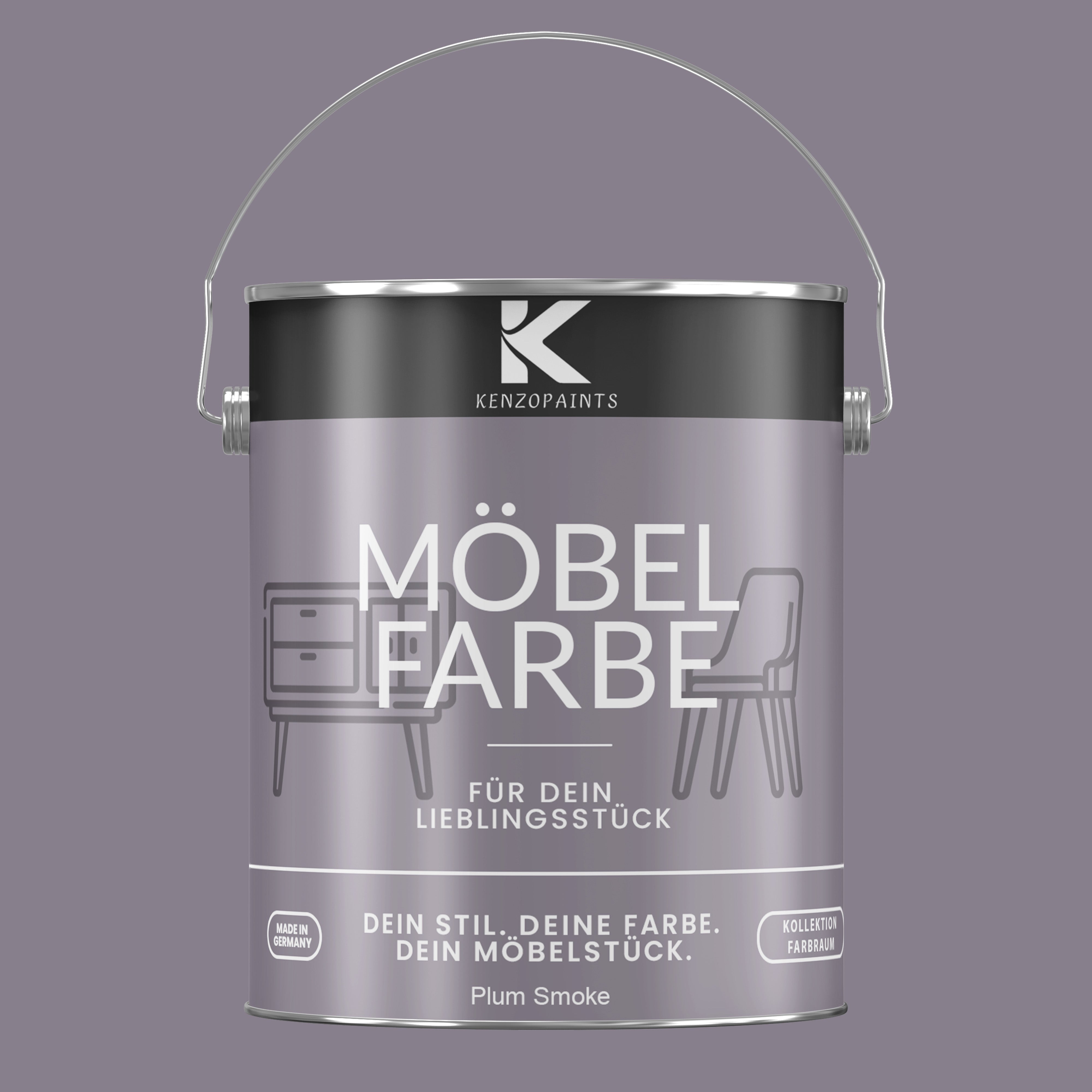 Kenzopaints Möbelfarbe Möbellack Buntlack Farbraum - 2,5Liter - Farbmanufaktur Contura Berkemeier - Farbmanufaktur Contura Berkemeier