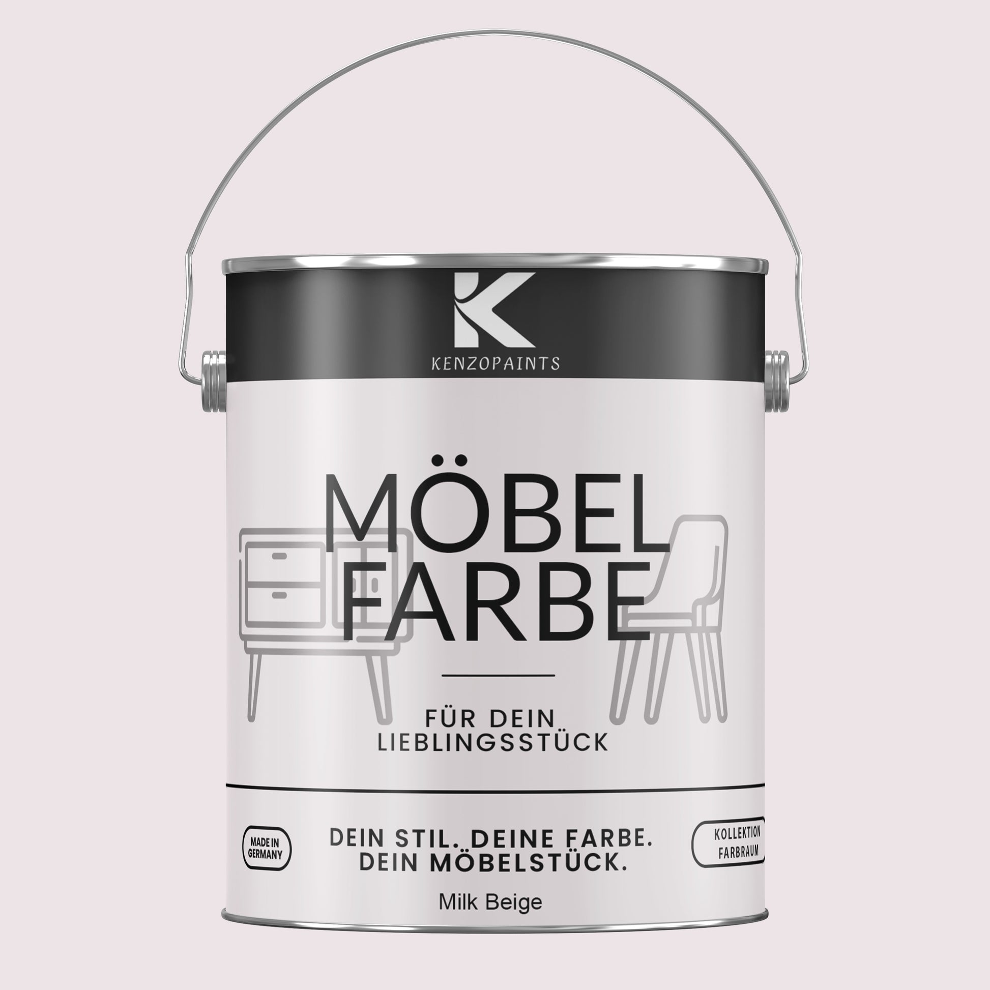 Kenzopaints Möbelfarbe Möbellack Buntlack Farbraum - 2,5Liter - Farbmanufaktur Contura Berkemeier - Farbmanufaktur Contura Berkemeier