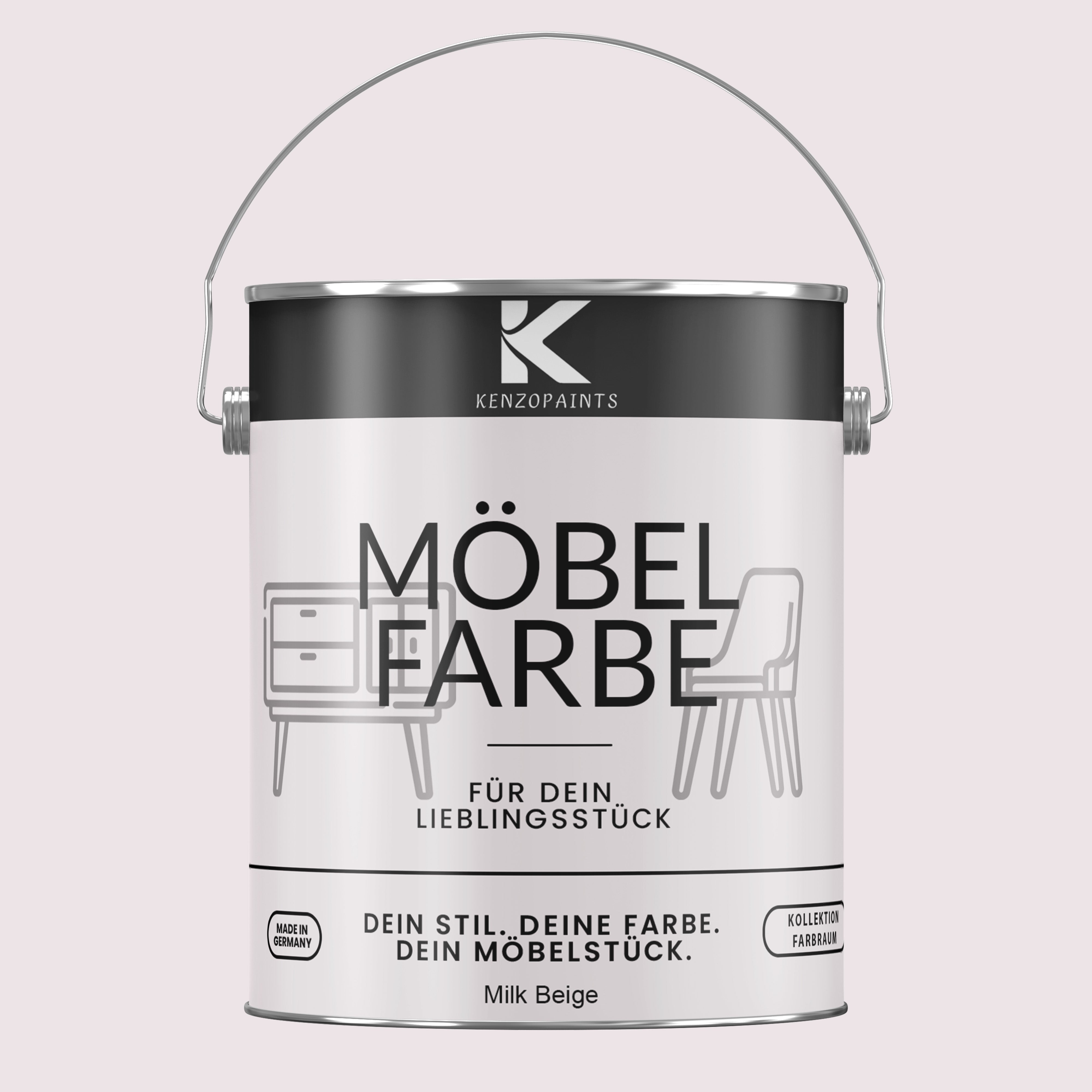 Kenzopaints Möbelfarbe Möbellack Buntlack Farbraum - 2,5Liter - Farbmanufaktur Contura Berkemeier - Farbmanufaktur Contura Berkemeier