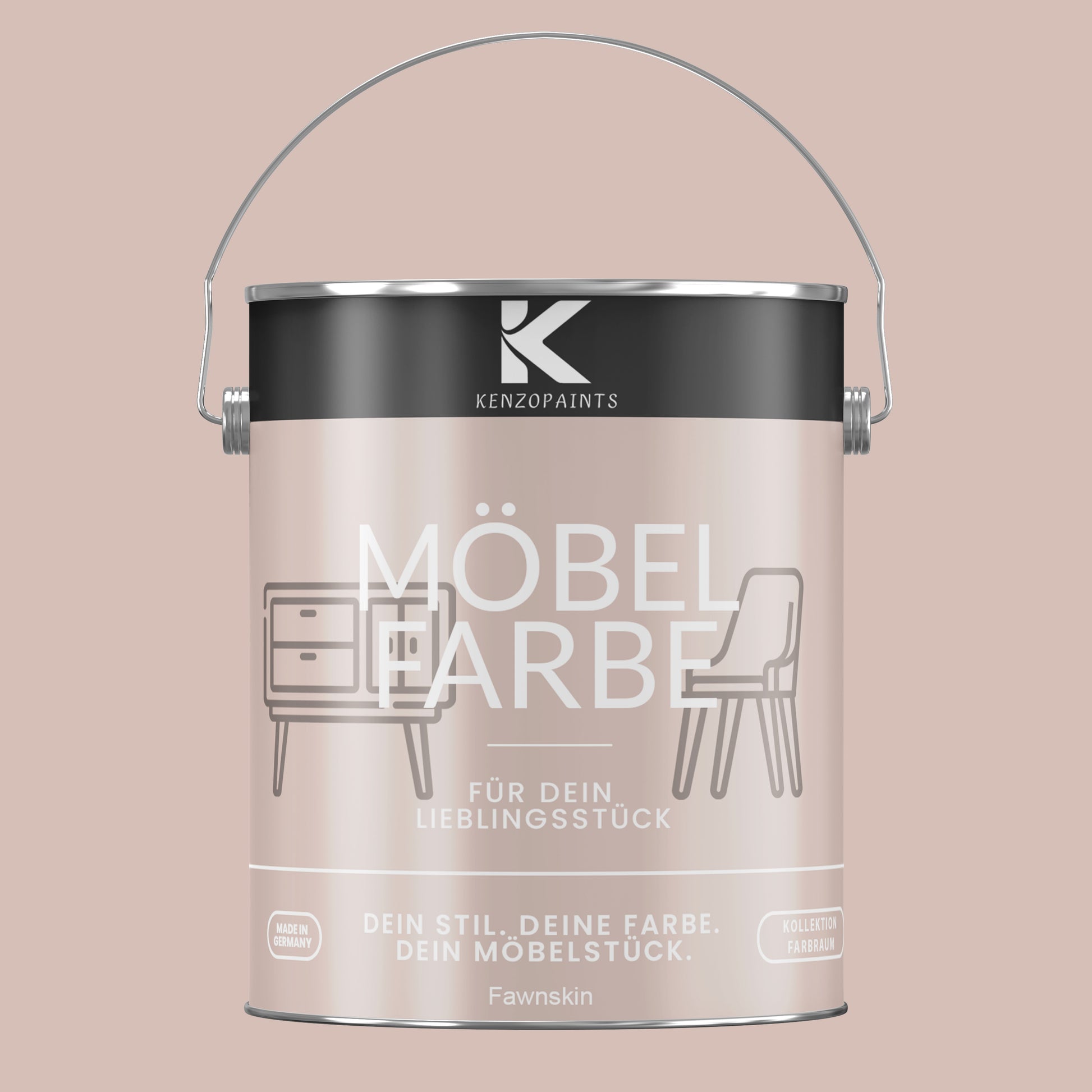 Kenzopaints Möbelfarbe Möbellack Buntlack Farbraum - 2,5Liter - Farbmanufaktur Contura Berkemeier - Farbmanufaktur Contura Berkemeier