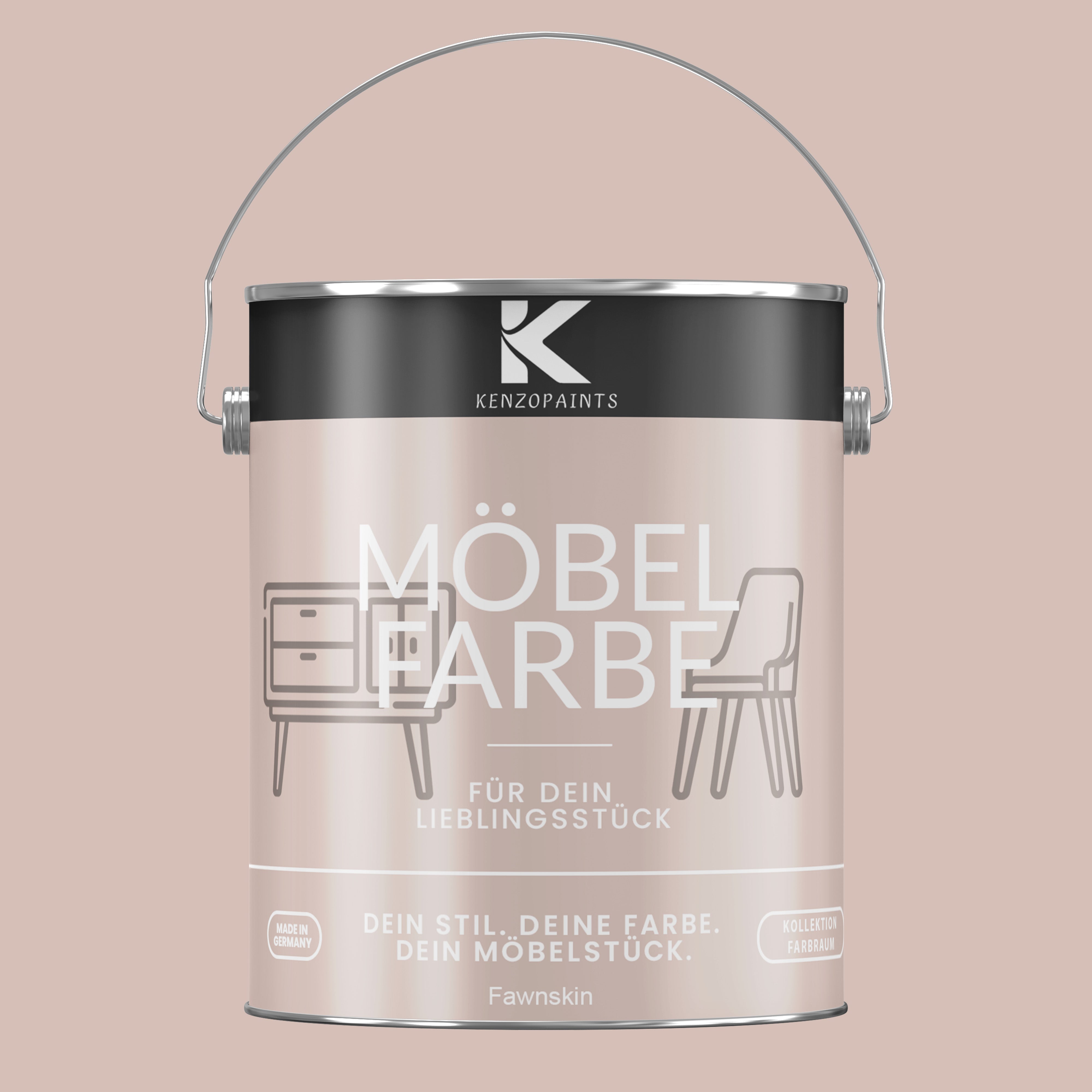 Kenzopaints Möbelfarbe Möbellack Buntlack Farbraum - 2,5Liter - Farbmanufaktur Contura Berkemeier - Farbmanufaktur Contura Berkemeier