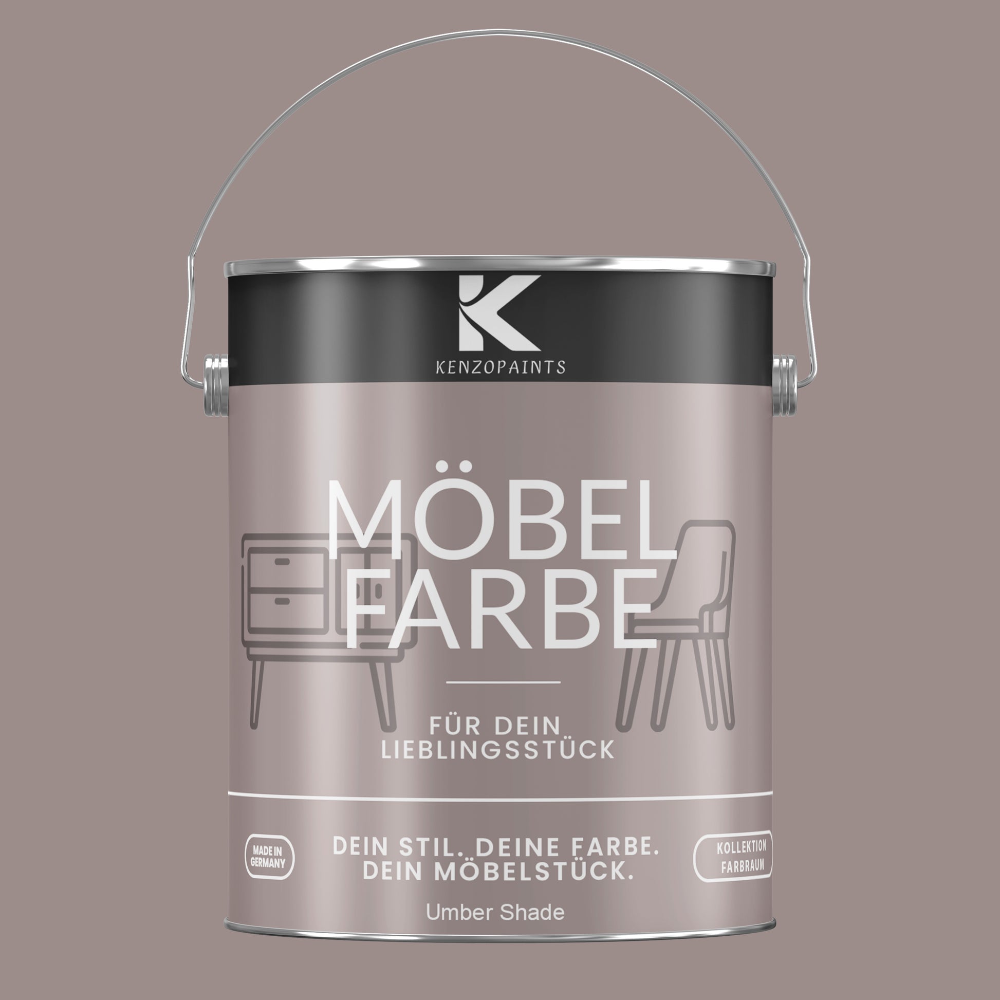 Kenzopaints Möbelfarbe Möbellack Buntlack Farbraum - 2,5Liter - Farbmanufaktur Contura Berkemeier - Farbmanufaktur Contura Berkemeier