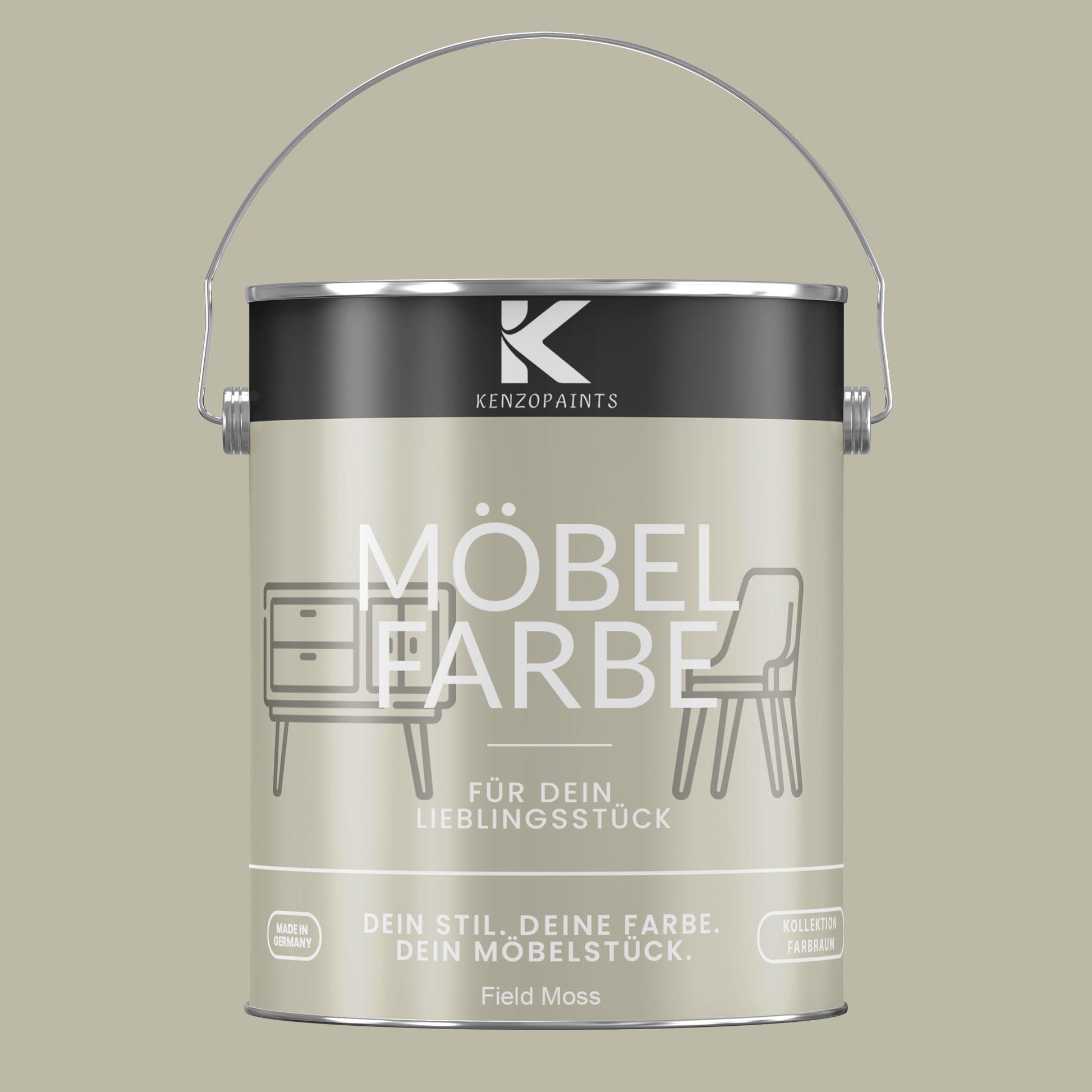 Kenzopaints Möbelfarbe Möbellack Buntlack Farbraum - 2,5Liter - Farbmanufaktur Contura Berkemeier - Farbmanufaktur Contura Berkemeier