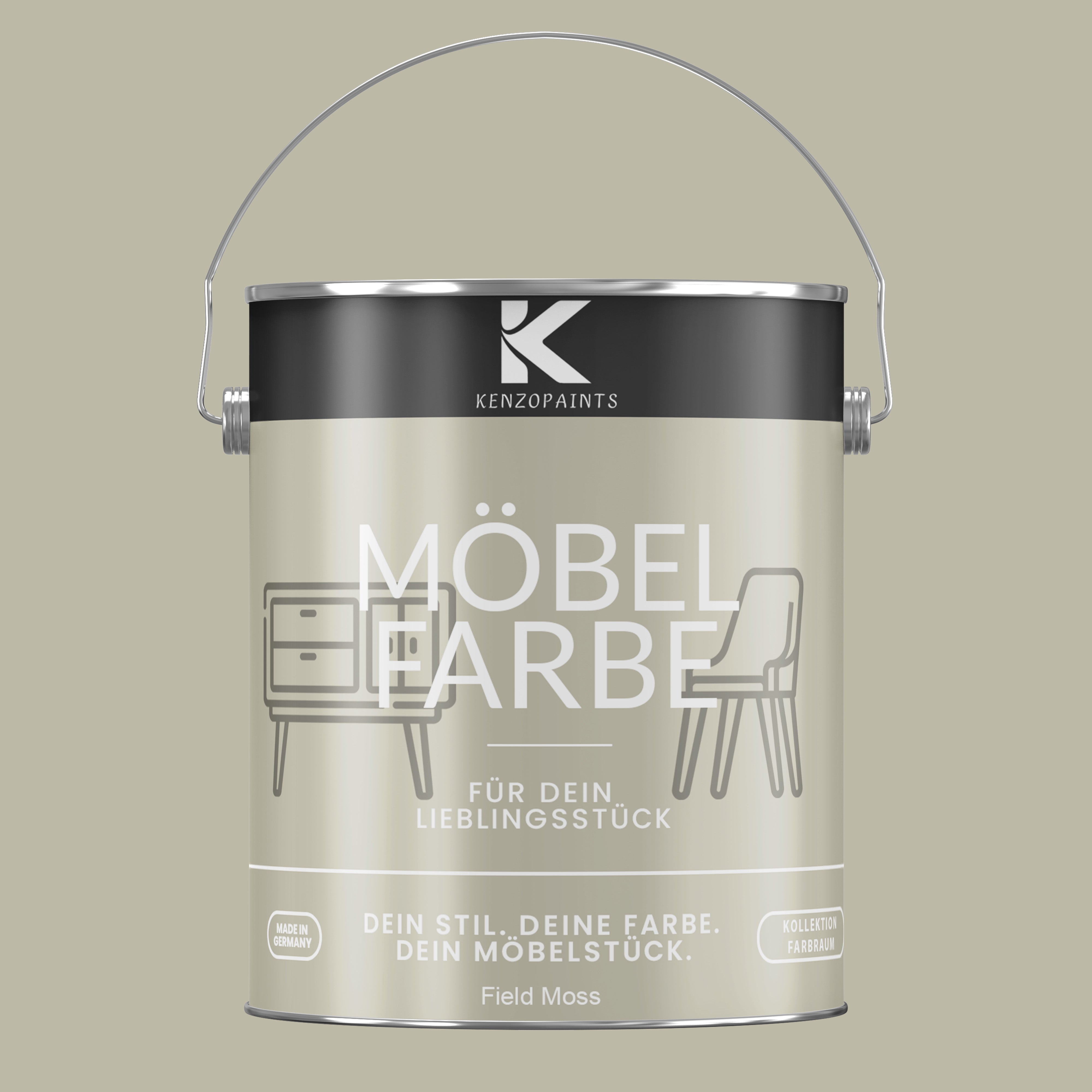 Kenzopaints Möbelfarbe Möbellack Buntlack Farbraum - 2,5Liter - Farbmanufaktur Contura Berkemeier - Farbmanufaktur Contura Berkemeier