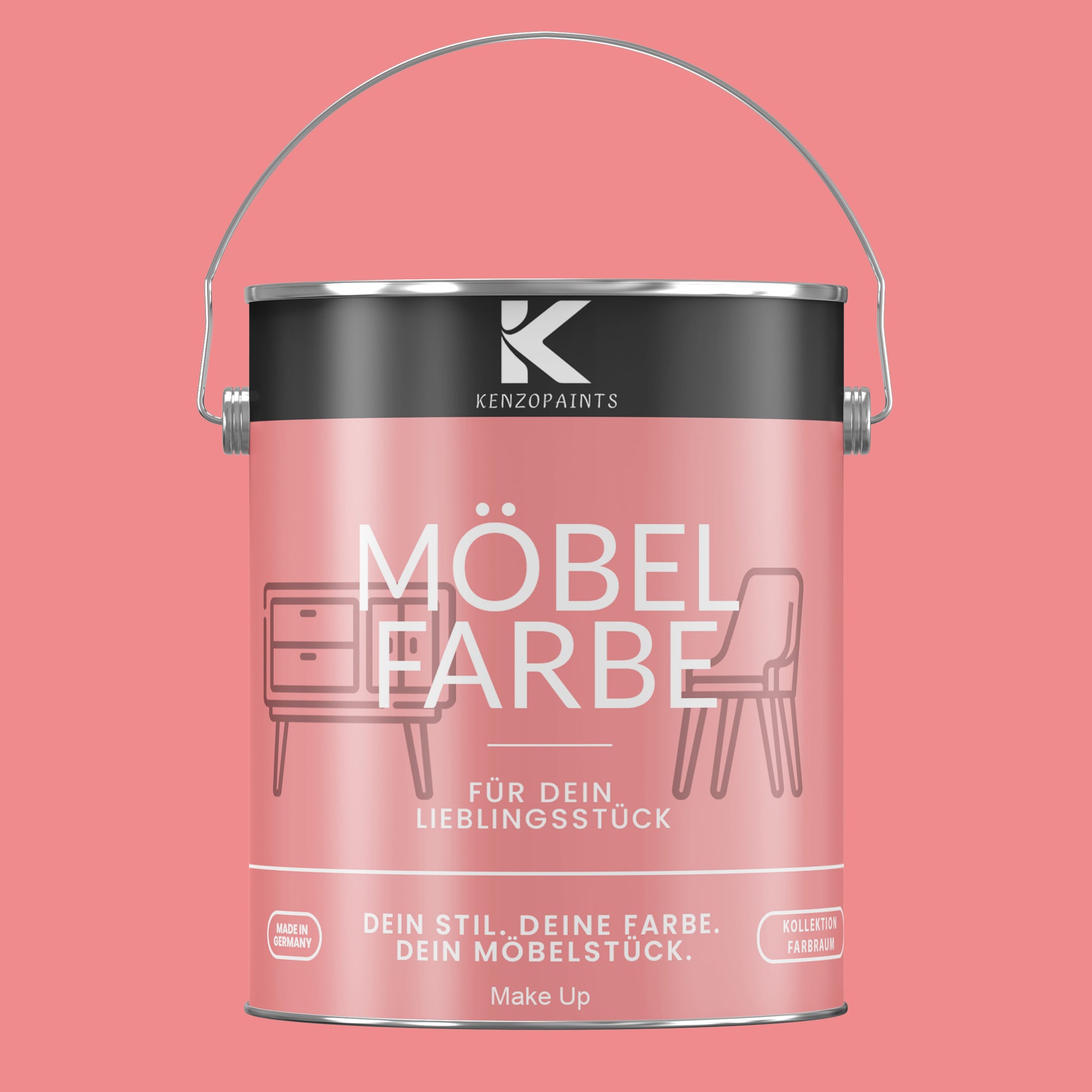 Kenzopaints Möbelfarbe Möbellack Buntlack Farbraum - 2,5Liter - Farbmanufaktur Contura Berkemeier - Farbmanufaktur Contura Berkemeier